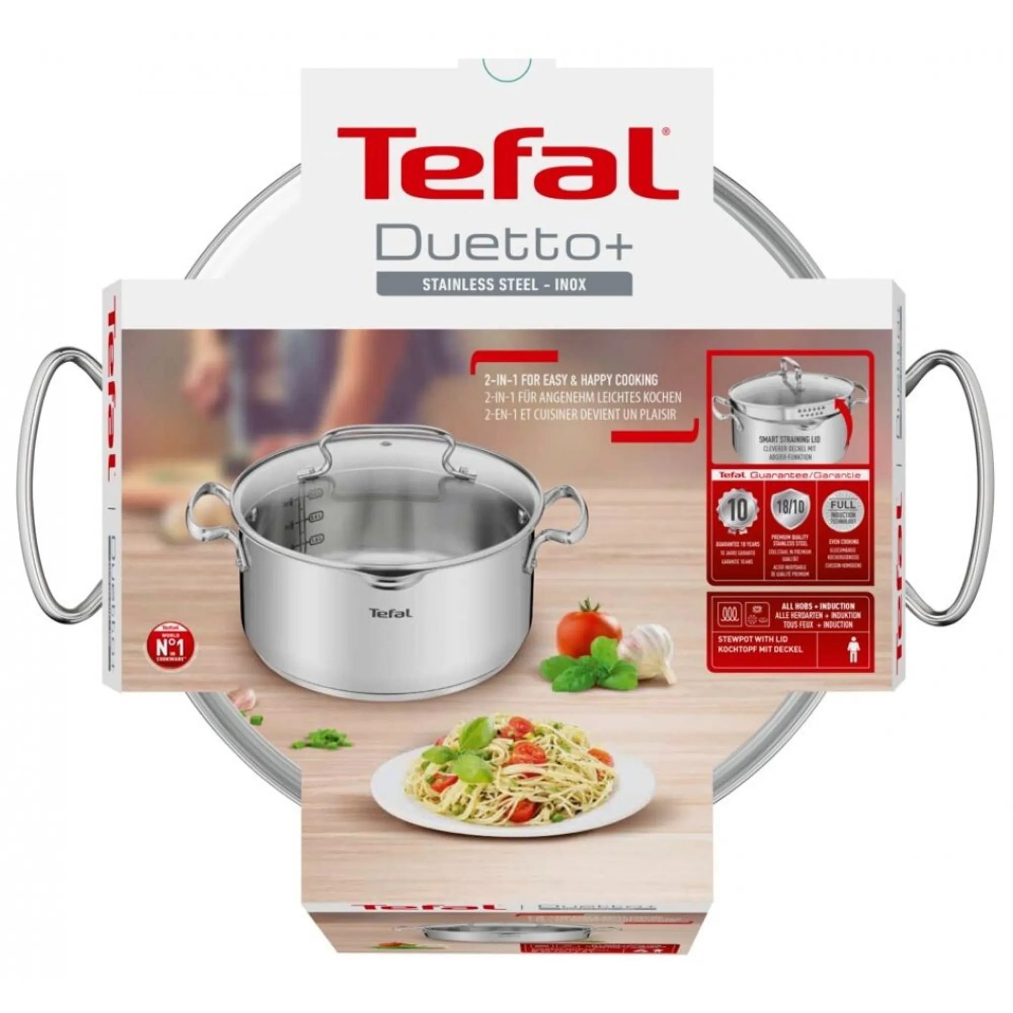 Кастрюля Tefal Duetto+ 5л 24см G7194656 