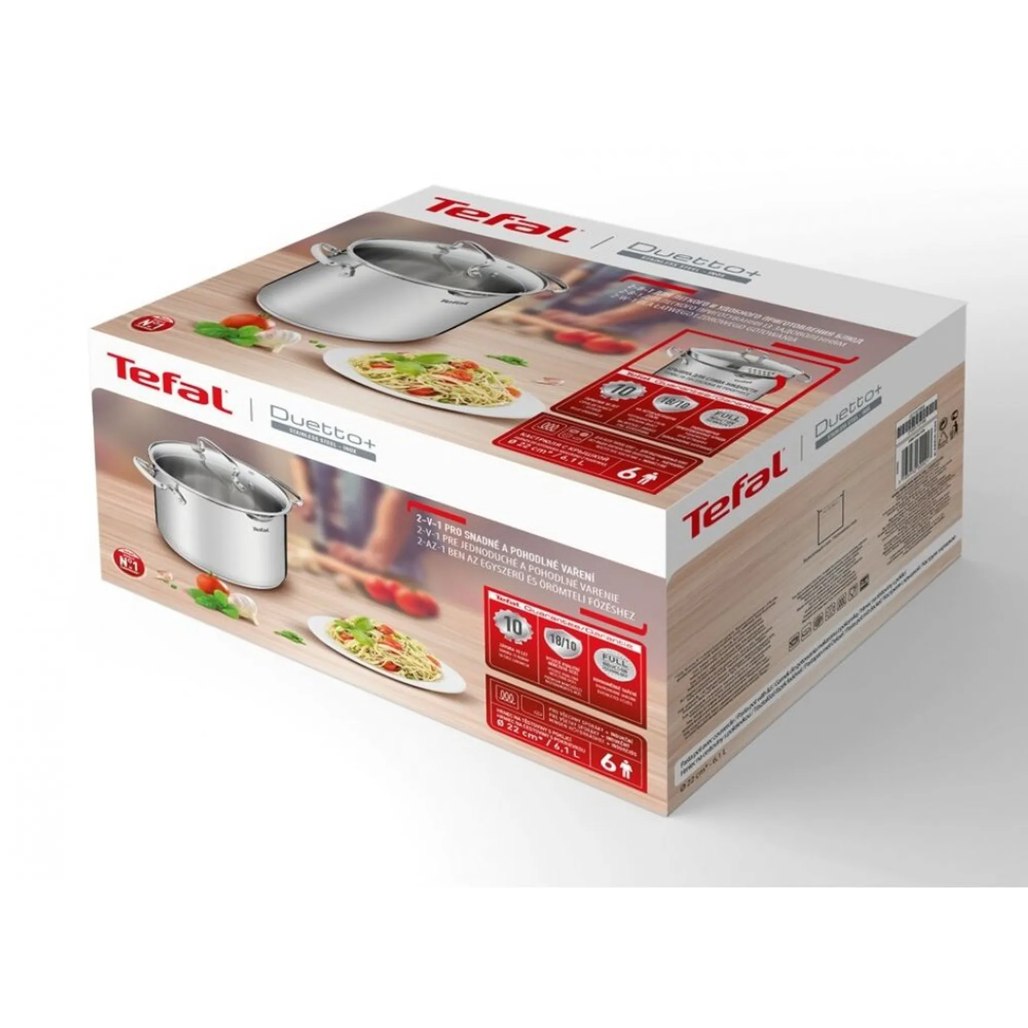 Кастрюля Tefal Duetto+ 5л 24см G7194656 