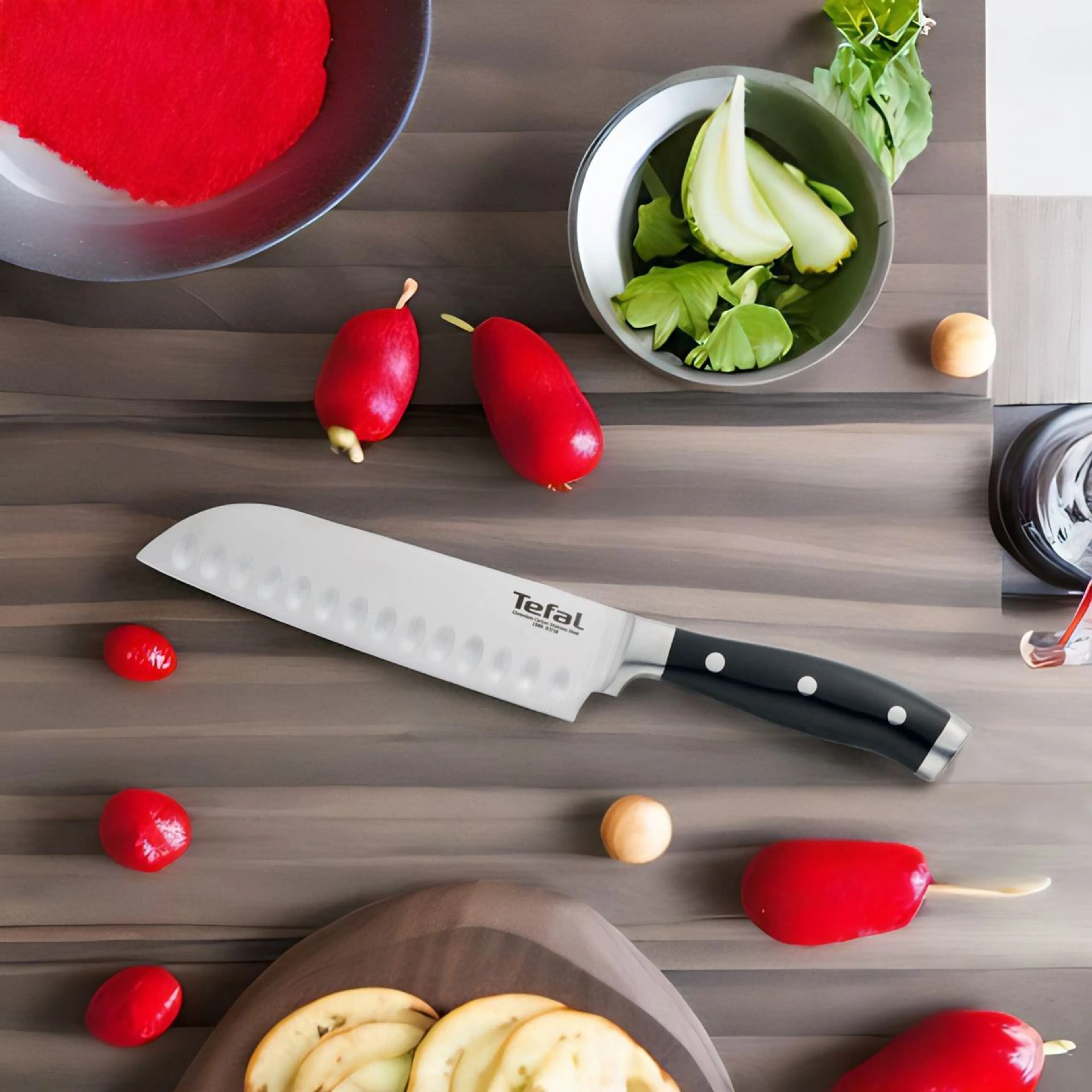 Нож сантоку Tefal Character K1410674 купить в официальном магазине