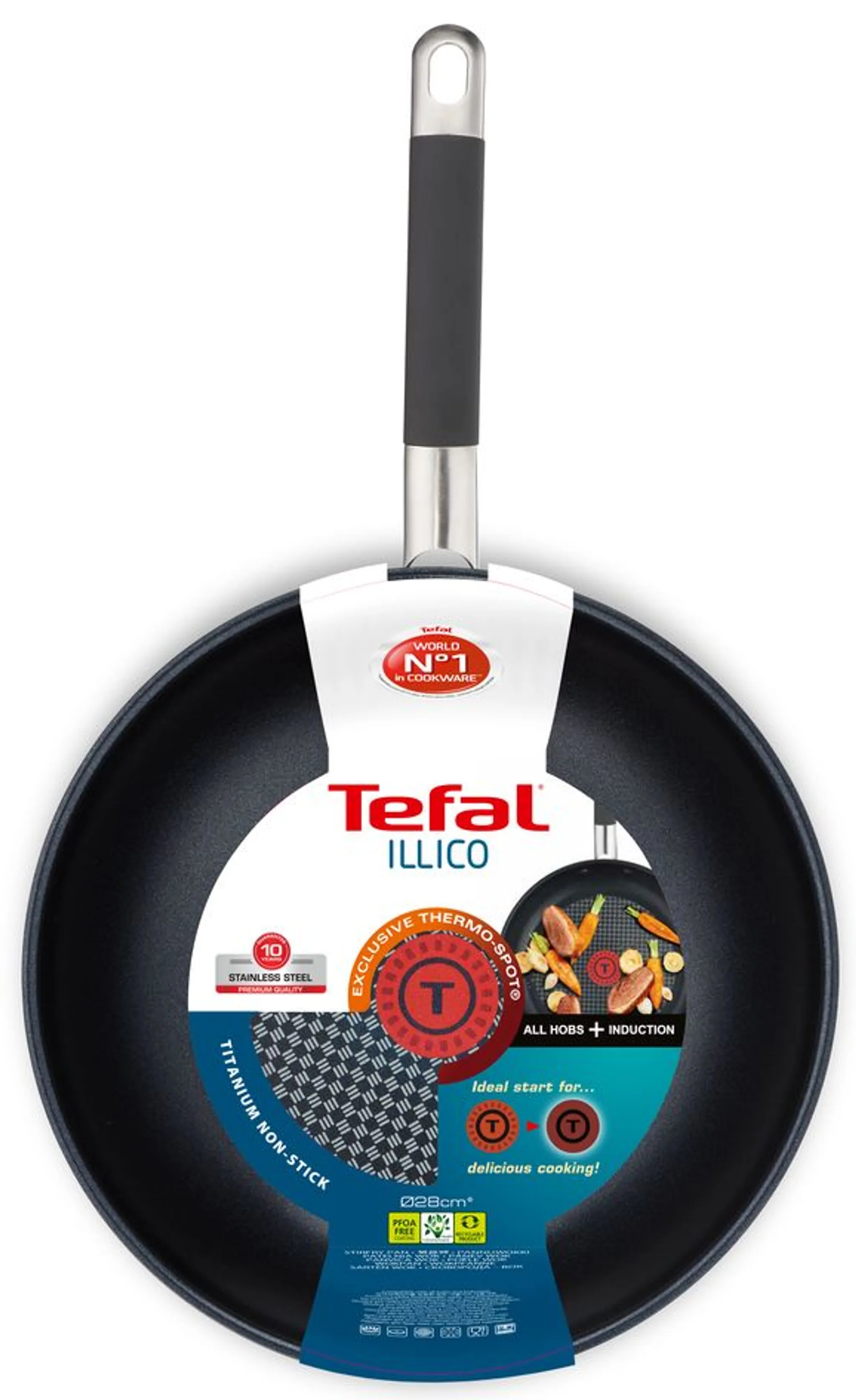 Сковорода-вок Tefal Illico 28 см G7011914