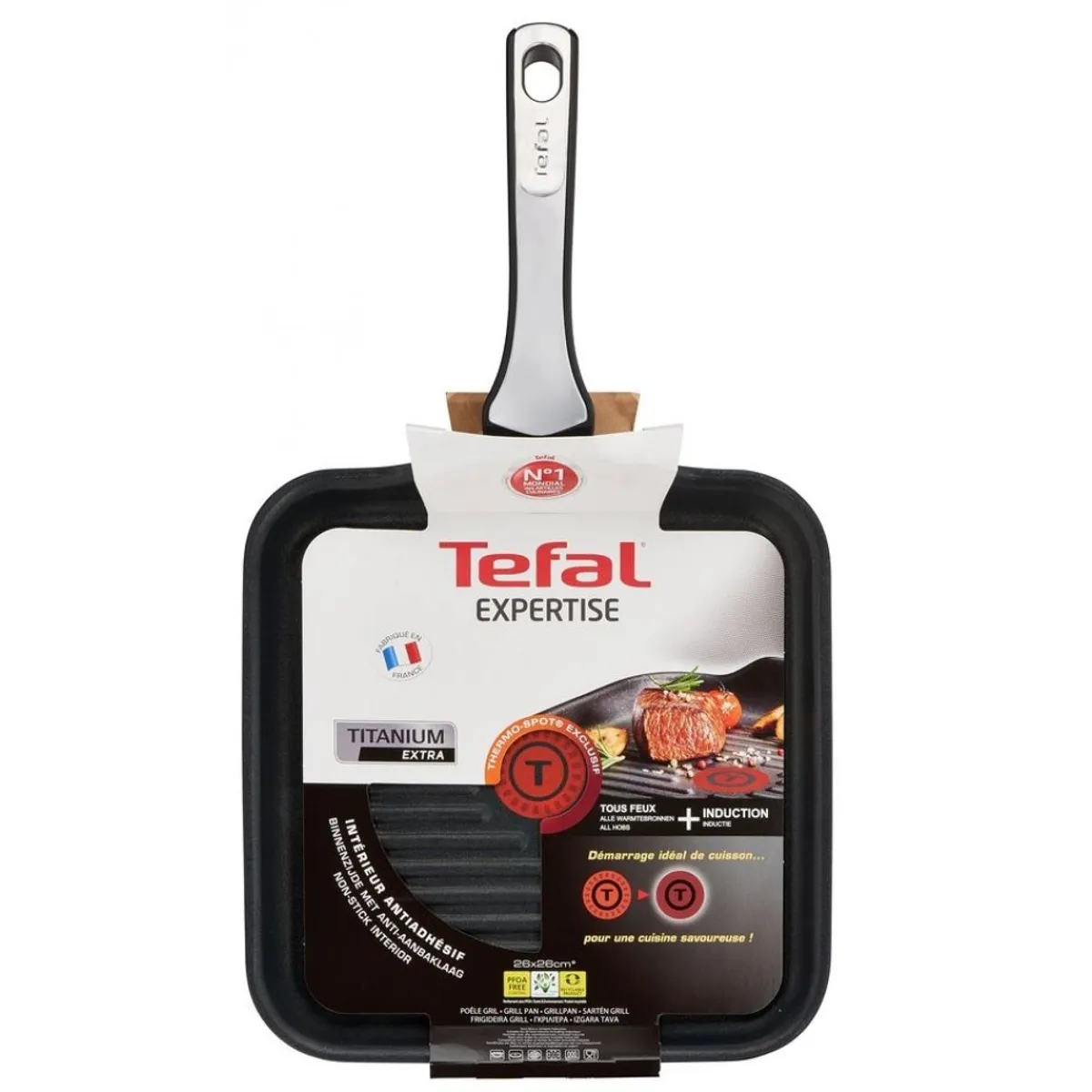 Сковорода-гриль Tefal Expertise 26х26 см C6204072