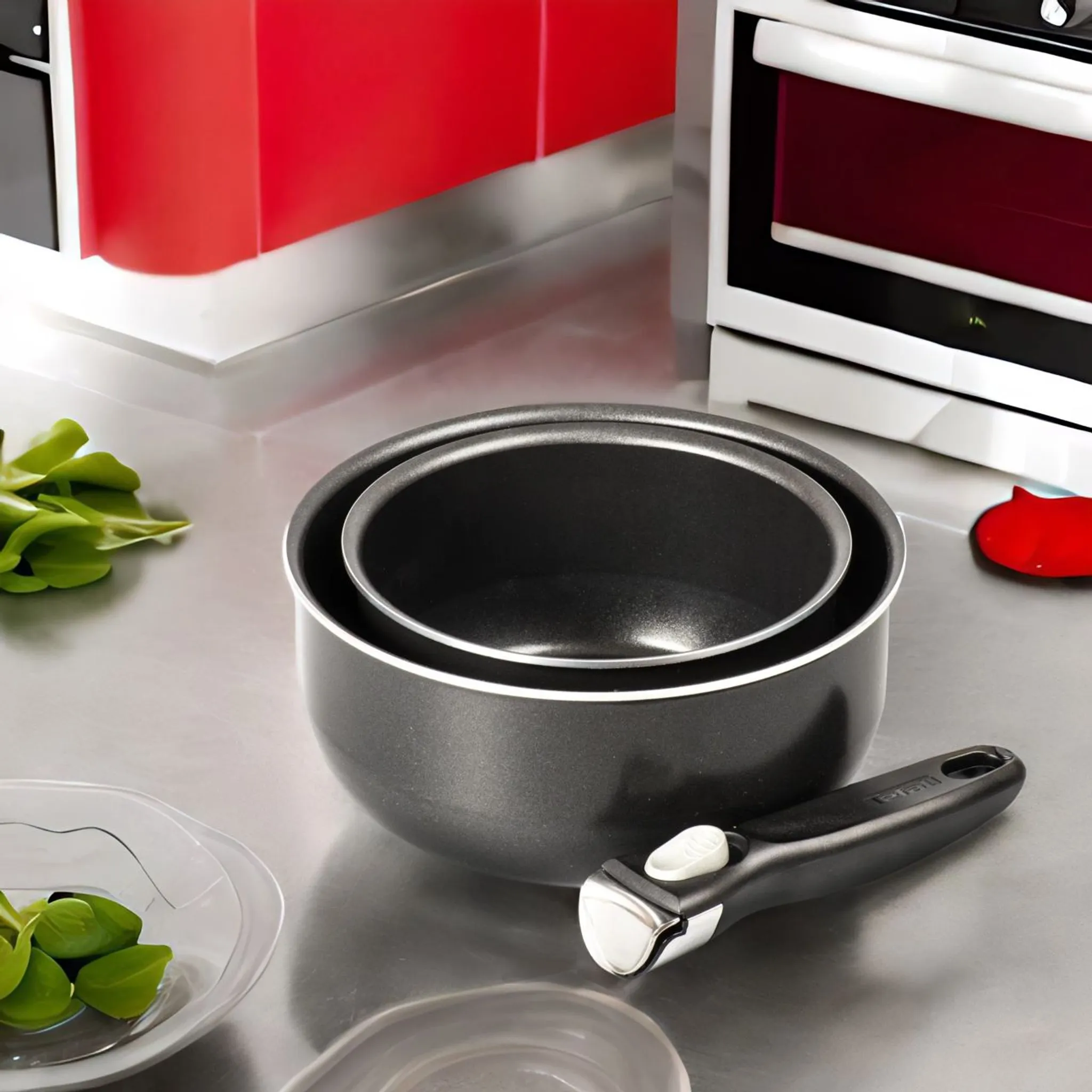Набор посуды Tefal Ingenio Black 3 3 предмета 16/20см 04131830