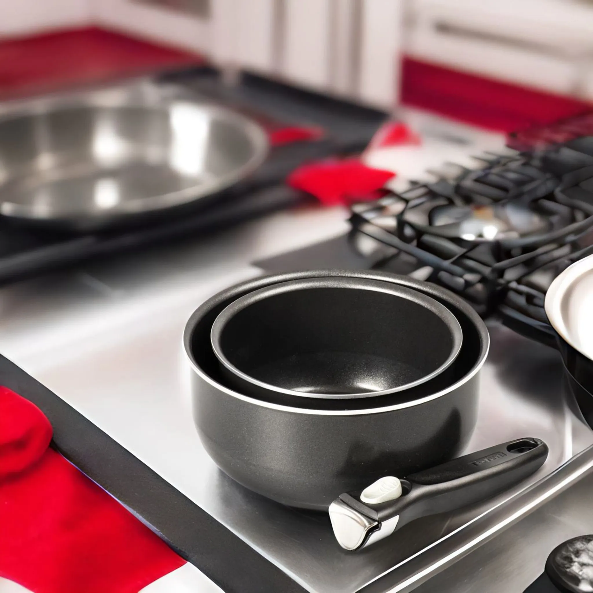 цена на Набор посуды Tefal Ingenio Black 3 3 предмета 16/20см  04131830