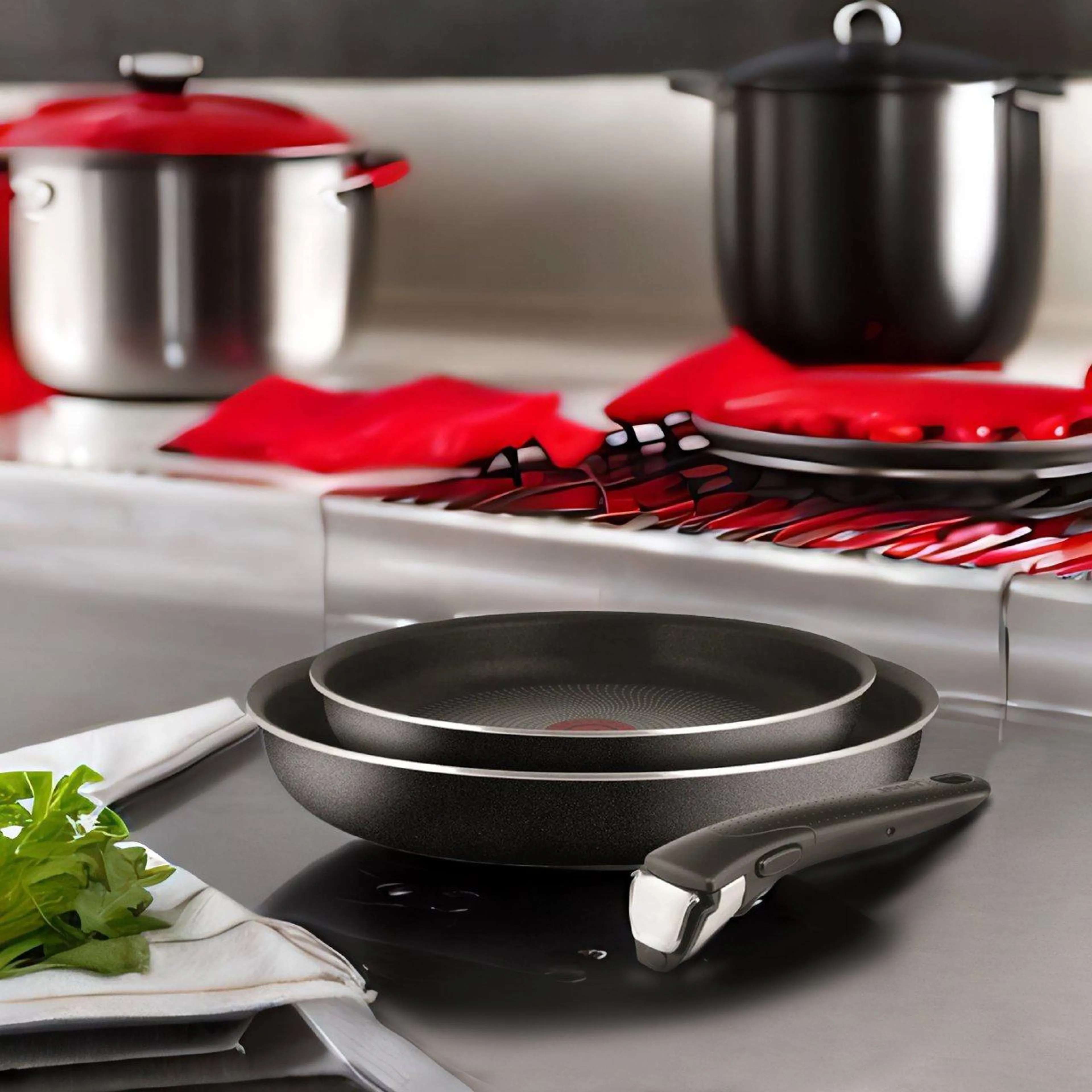 Набор сковород Tefal Ingenio BLACK 5 3 предмета 22/26см 04181810