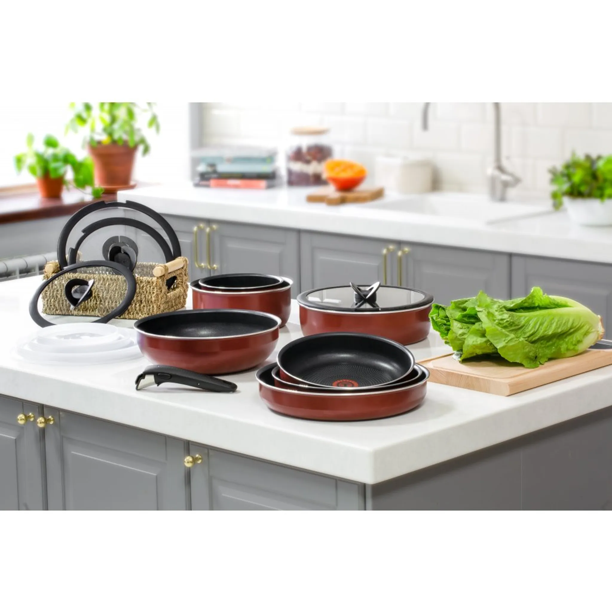 Набор посуды Tefal Ingenio RED 5 3 предмета 26/26см 04175840