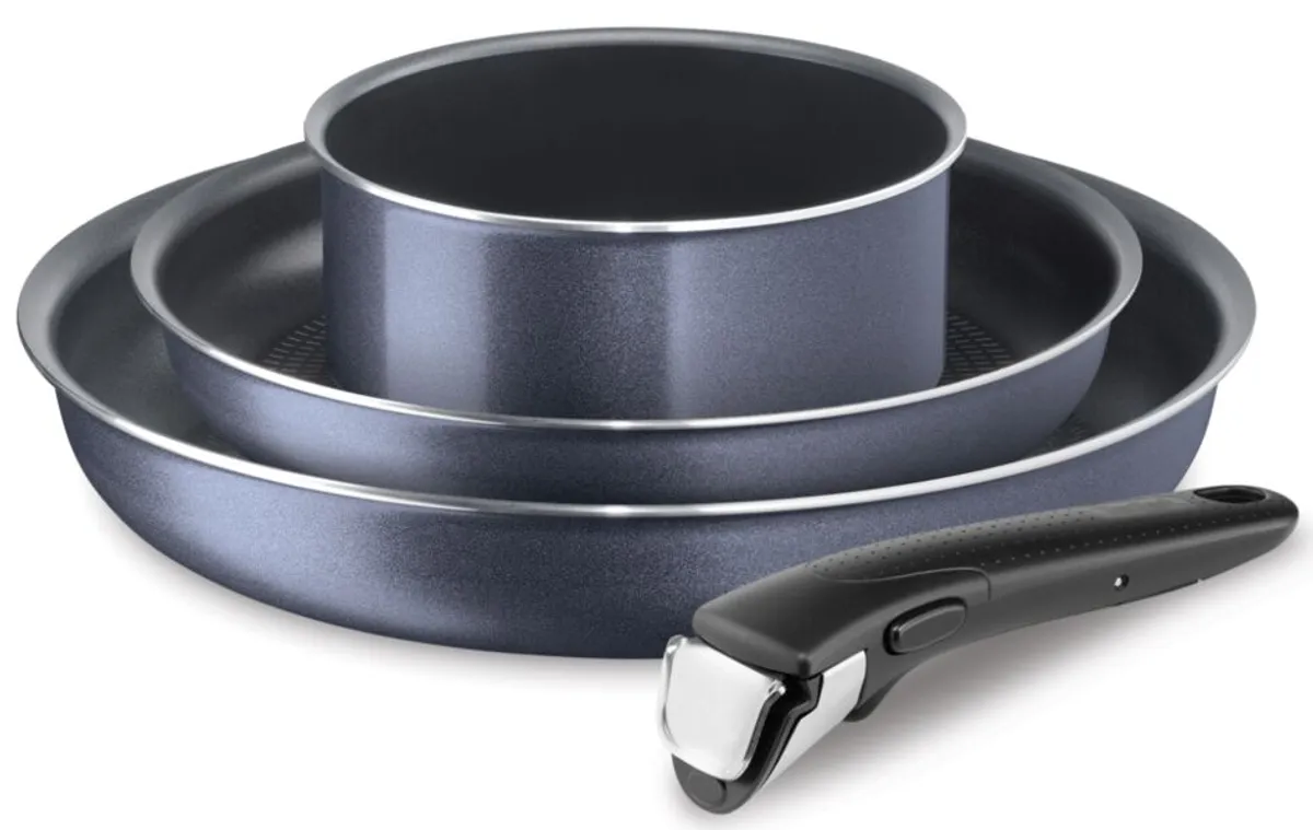 Набор посуды Tefal Ingenio Twinkle Grey 4 предмета 16/22/26см 04180850 фото