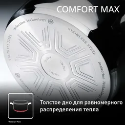 Набор посуды Tefal Comfort Max 11 предметов 1,4/2,9/5,1л 16/20/24/28см C973SB34