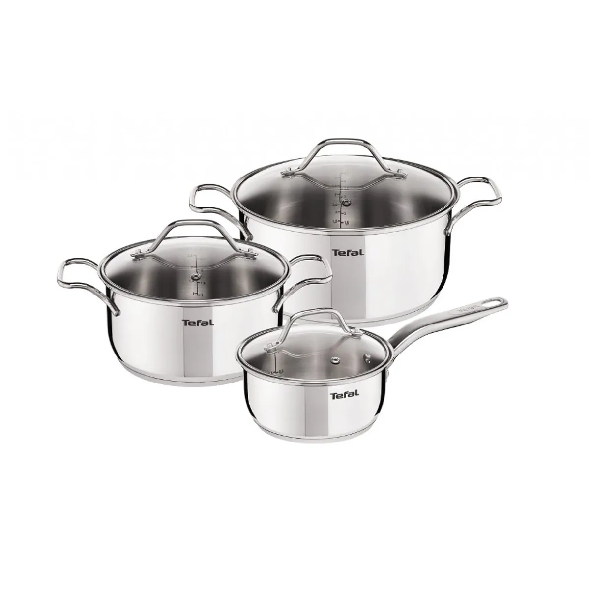 Набор посуды Tefal Intuition 6 предметов 1,3/2,9/4,9л 16/20/24см A702S685 фото