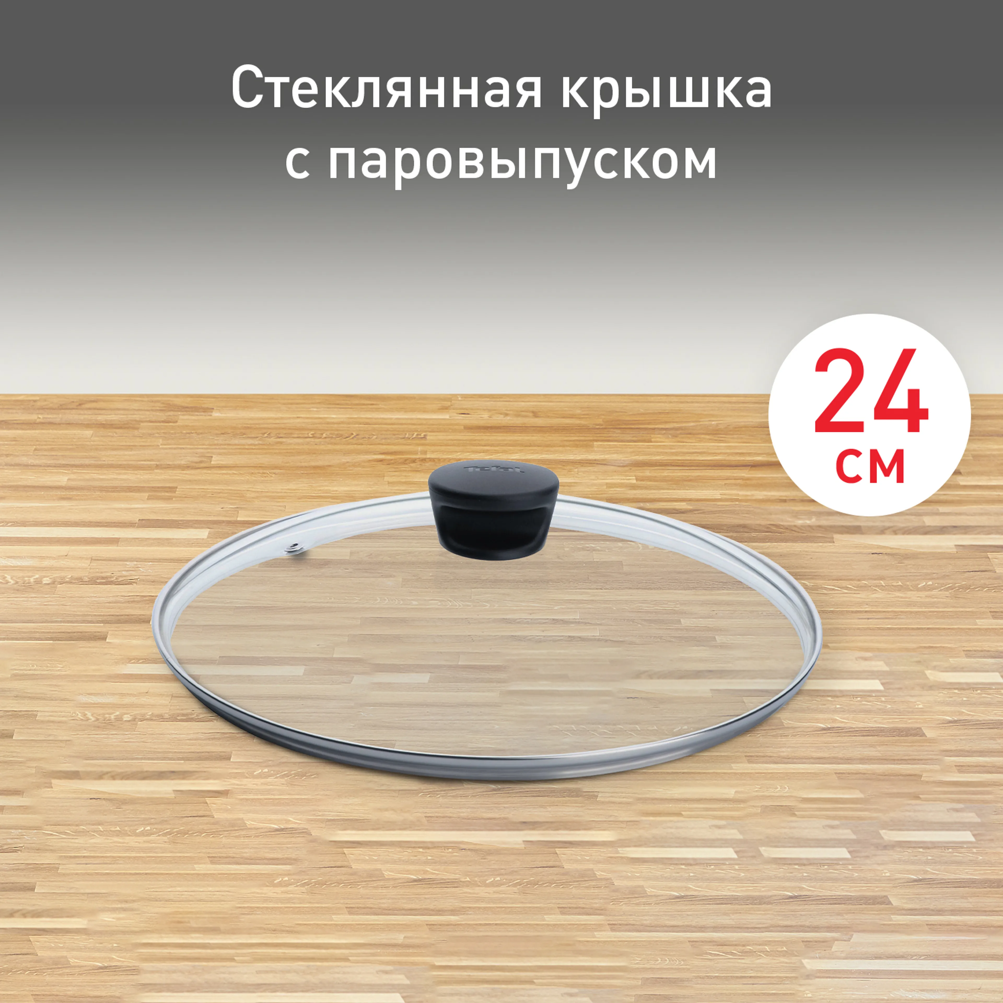 цена на Стеклянная крышка Tefal 24 см 04090124