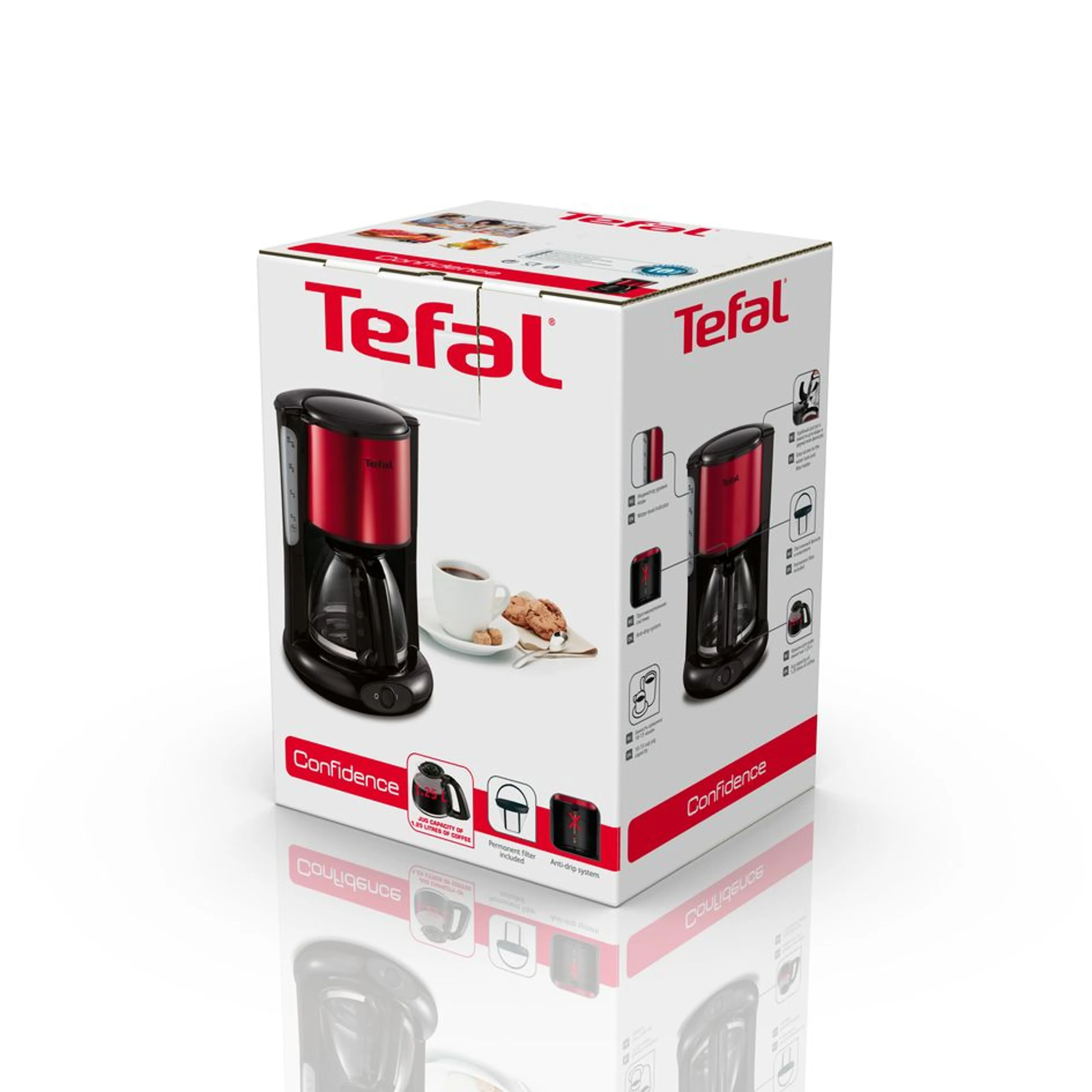 Кофеварка капельная Tefal Confidence CM361E38