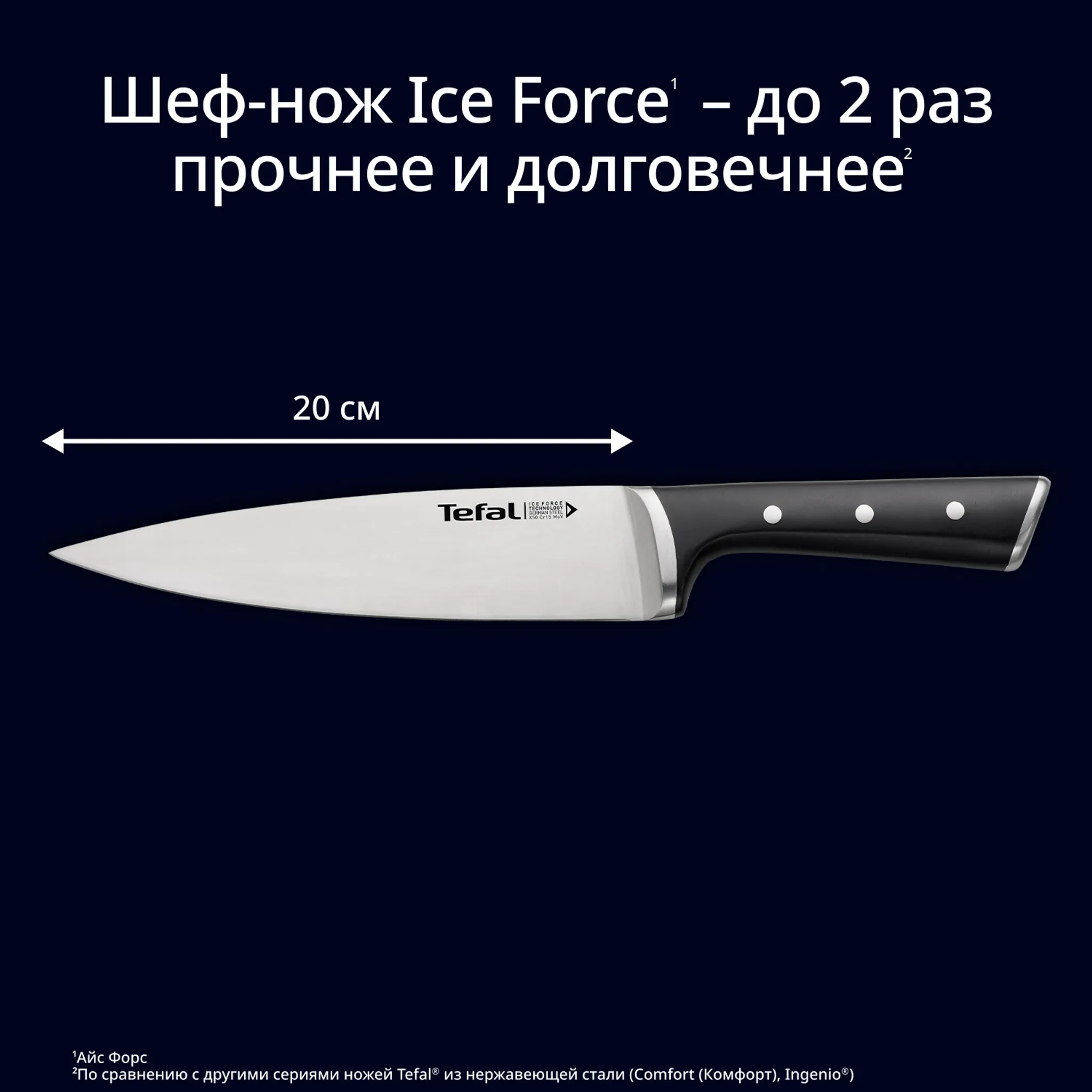 Шеф-нож Tefal Ice Force K2320214