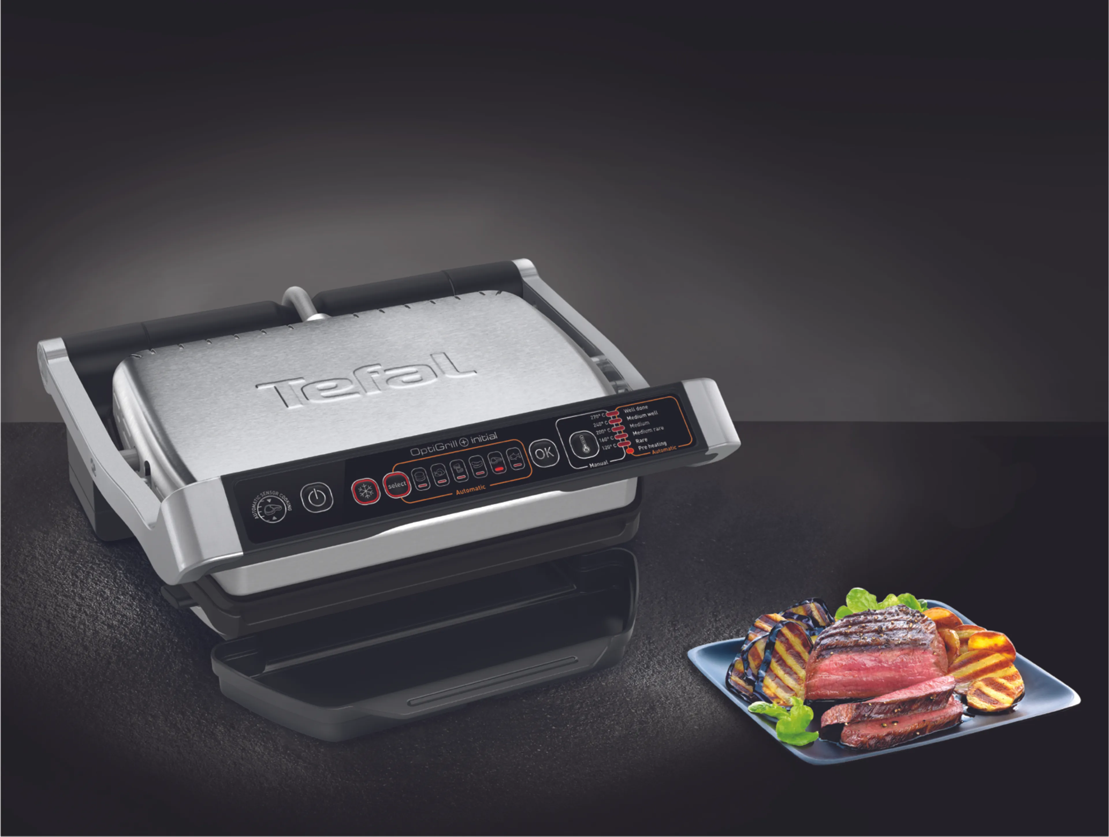 Умный электрогриль Tefal Optigrill+ Initial GC706D34