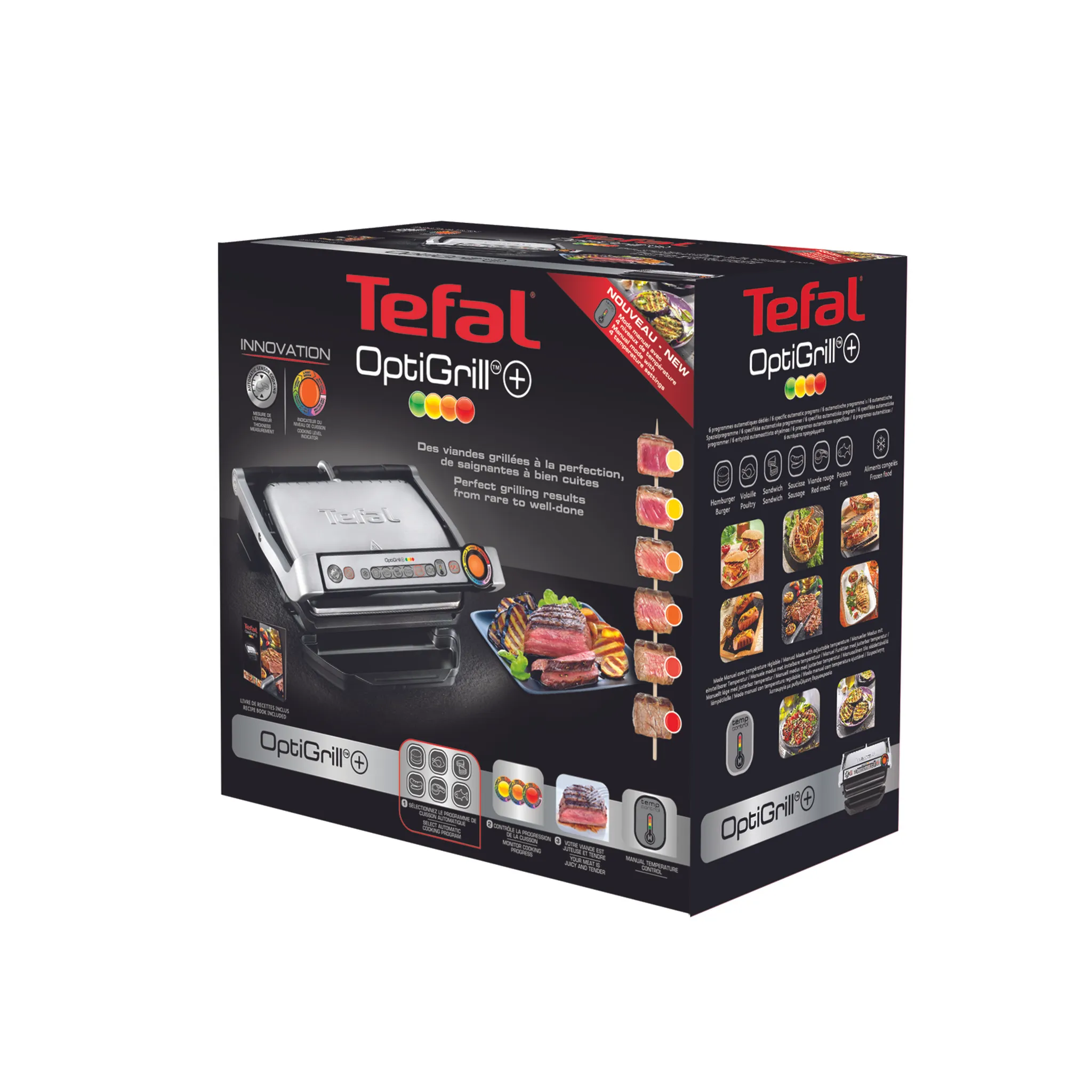 Умный электрогриль Tefal Optigrill+ GC712D34