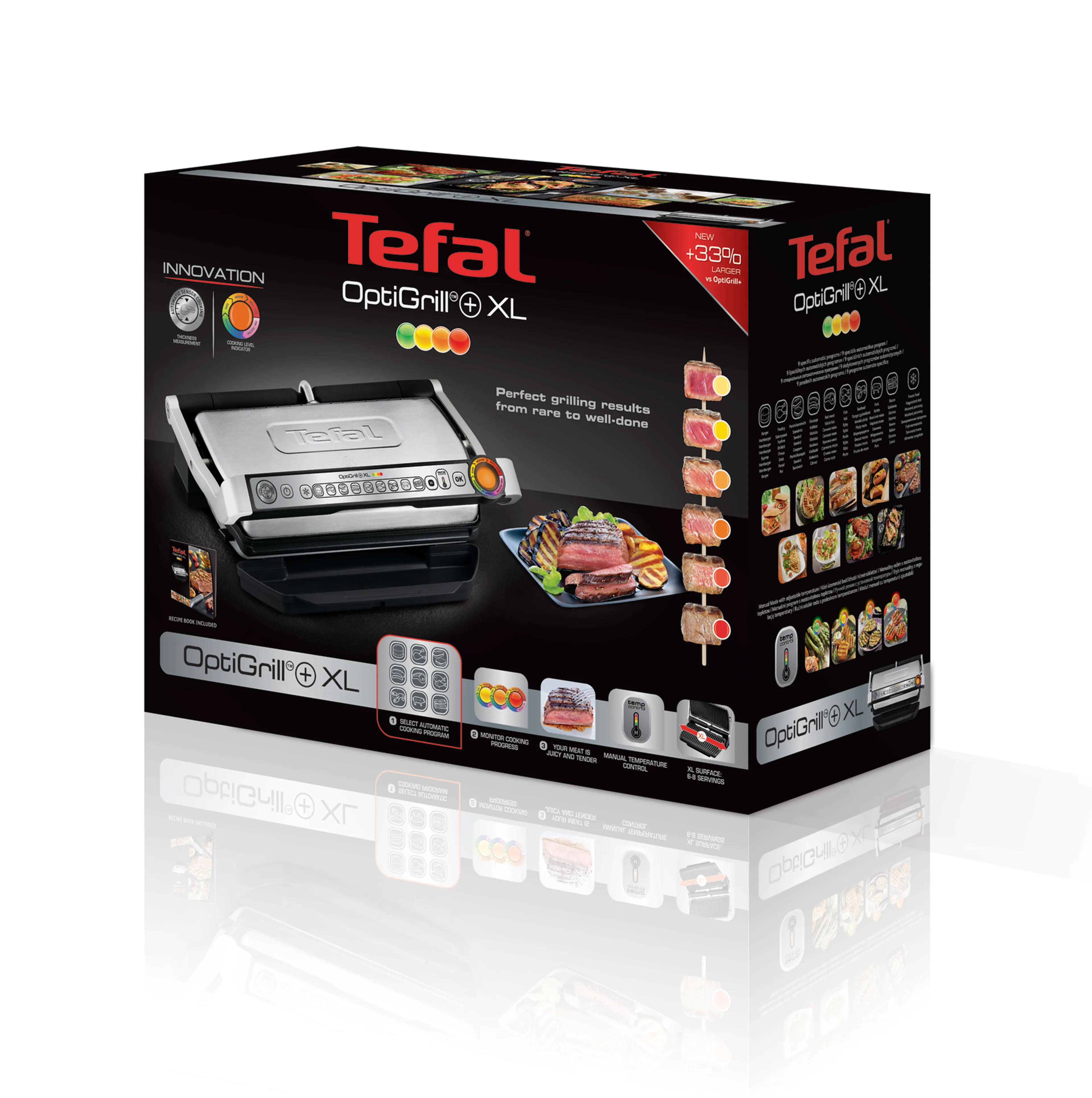 Умный электрогриль Tefal Optigrill+ XL GC722D34