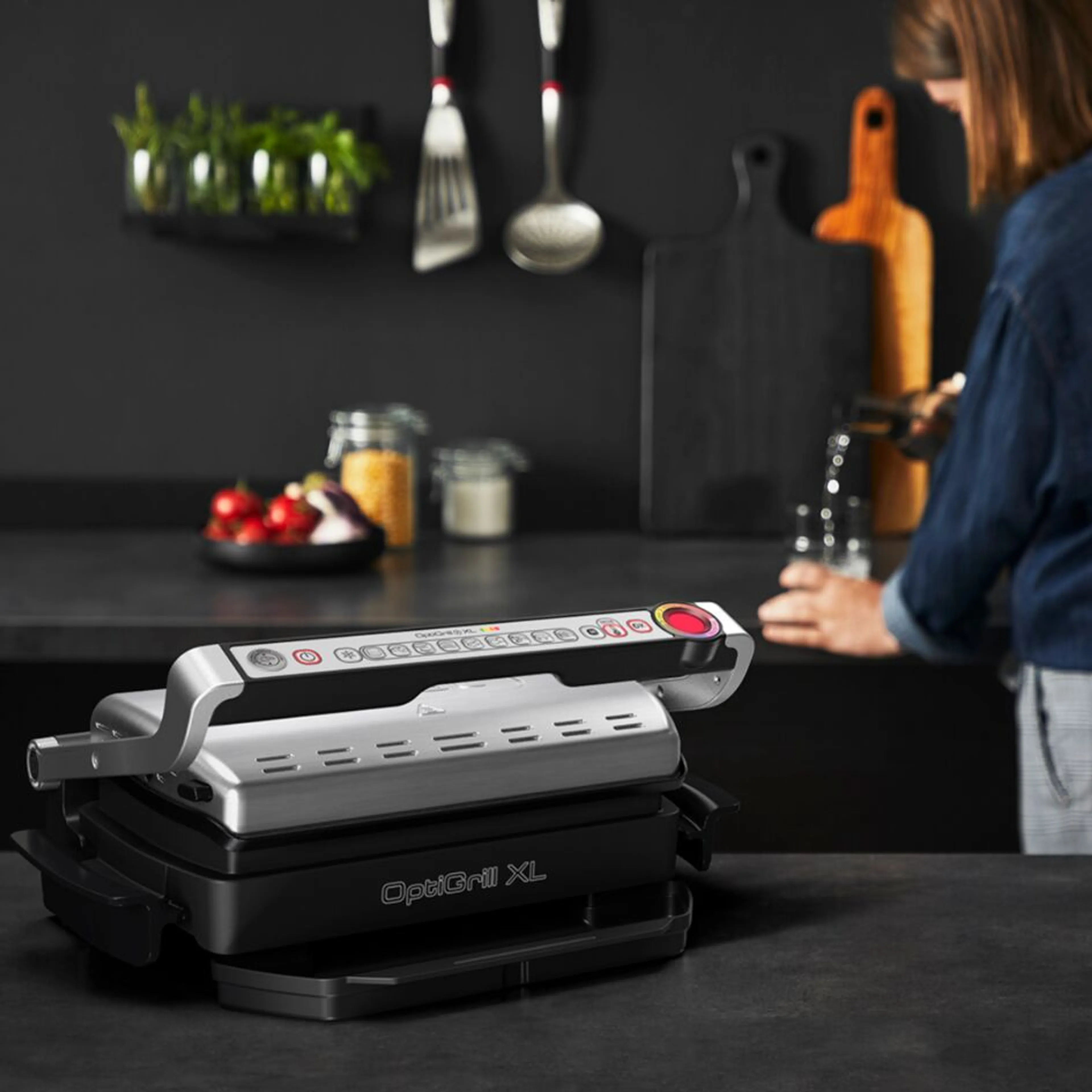 Умный электрогриль Tefal Optigrill + XL GC724D12 c насадкой для запекания