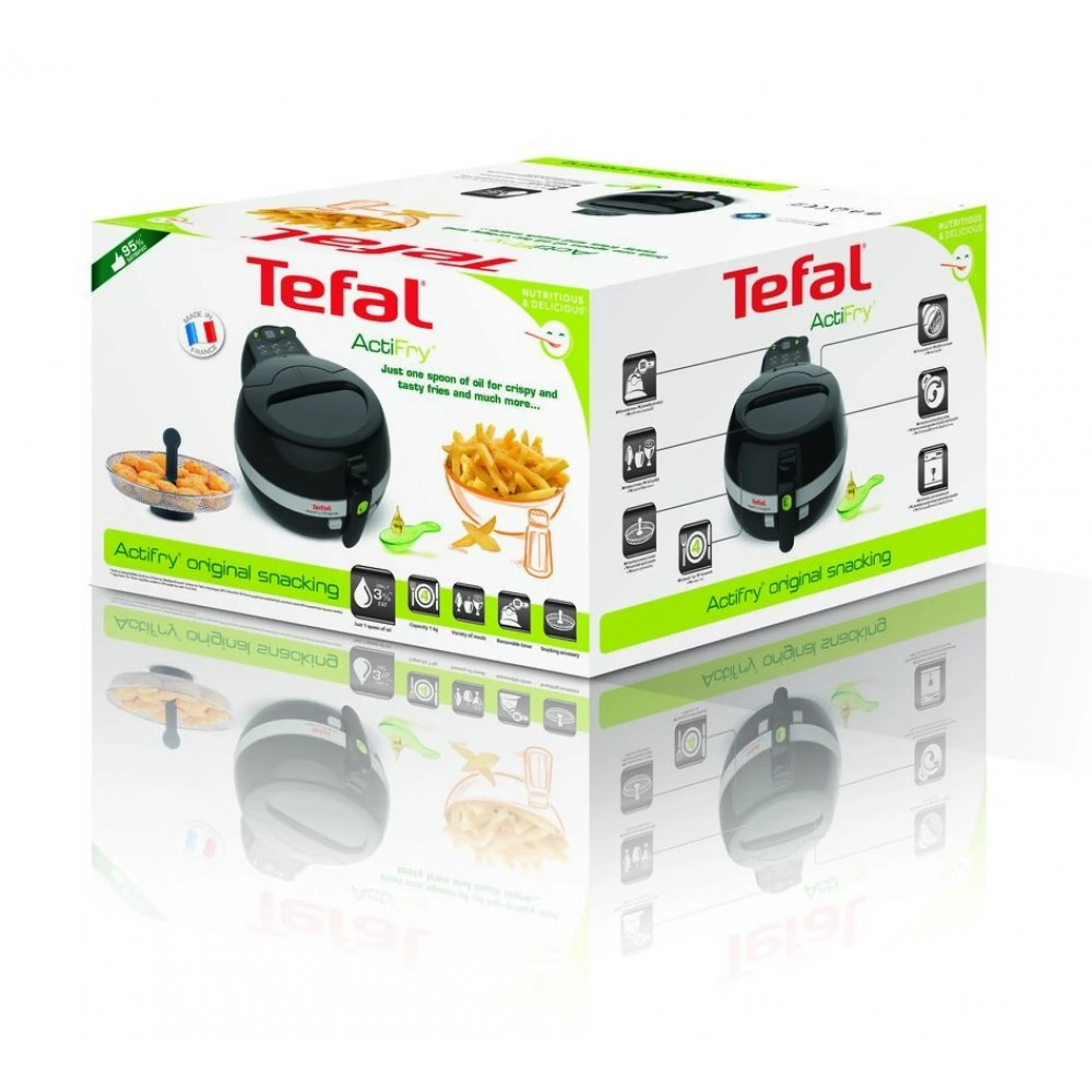 Аэрофритюрница Tefal ActiFry Original Snacking FZ711867 купить в официальном магазине
