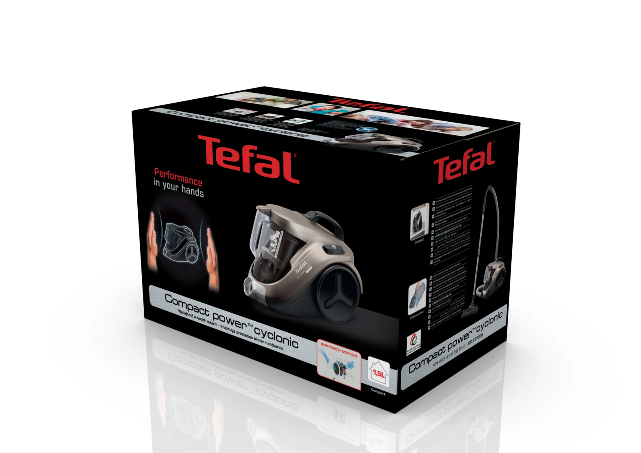 Пылесос с контейнером для пыли Tefal Compact Power TW3786RA