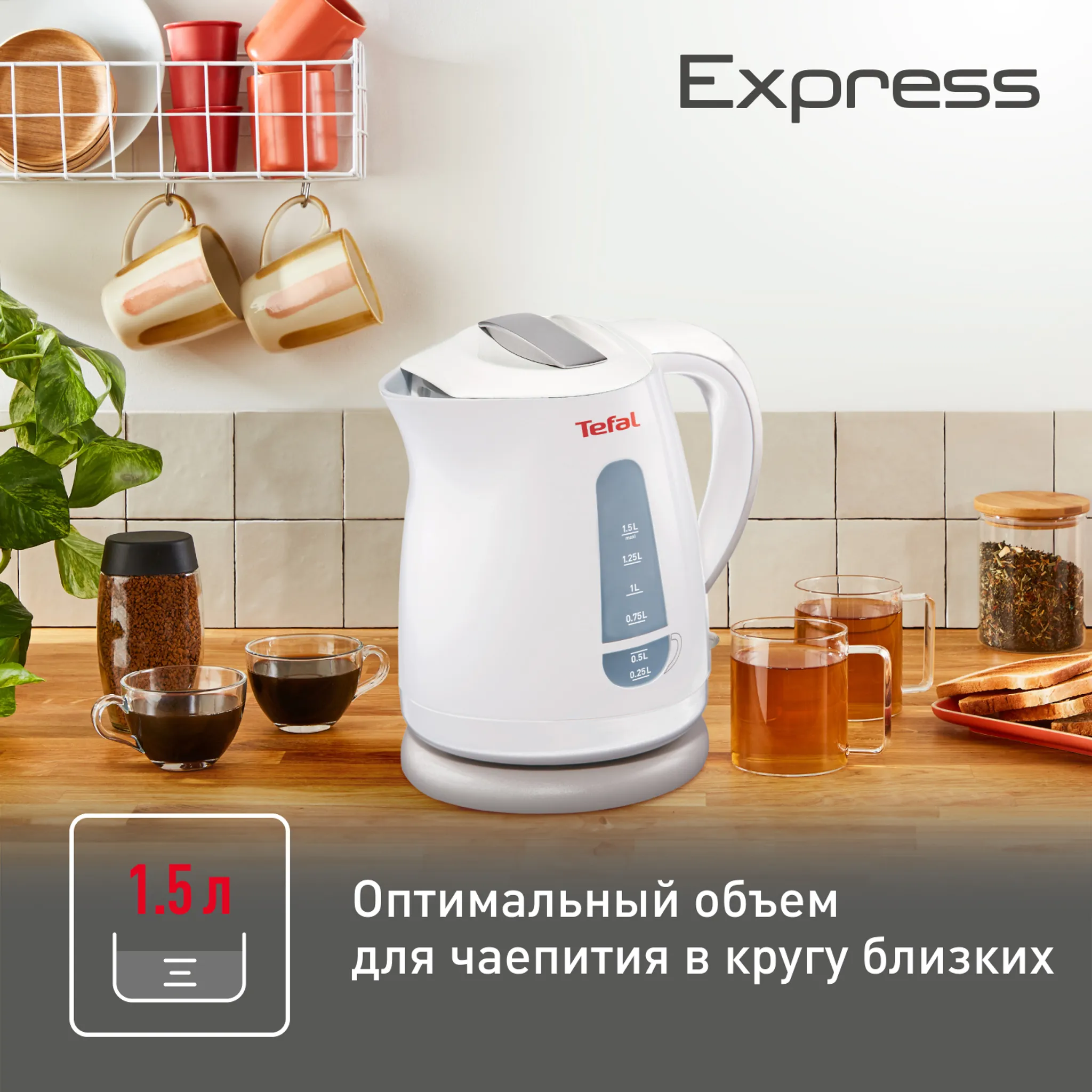 Электрический чайник Tefal Express Plastic KO29913E