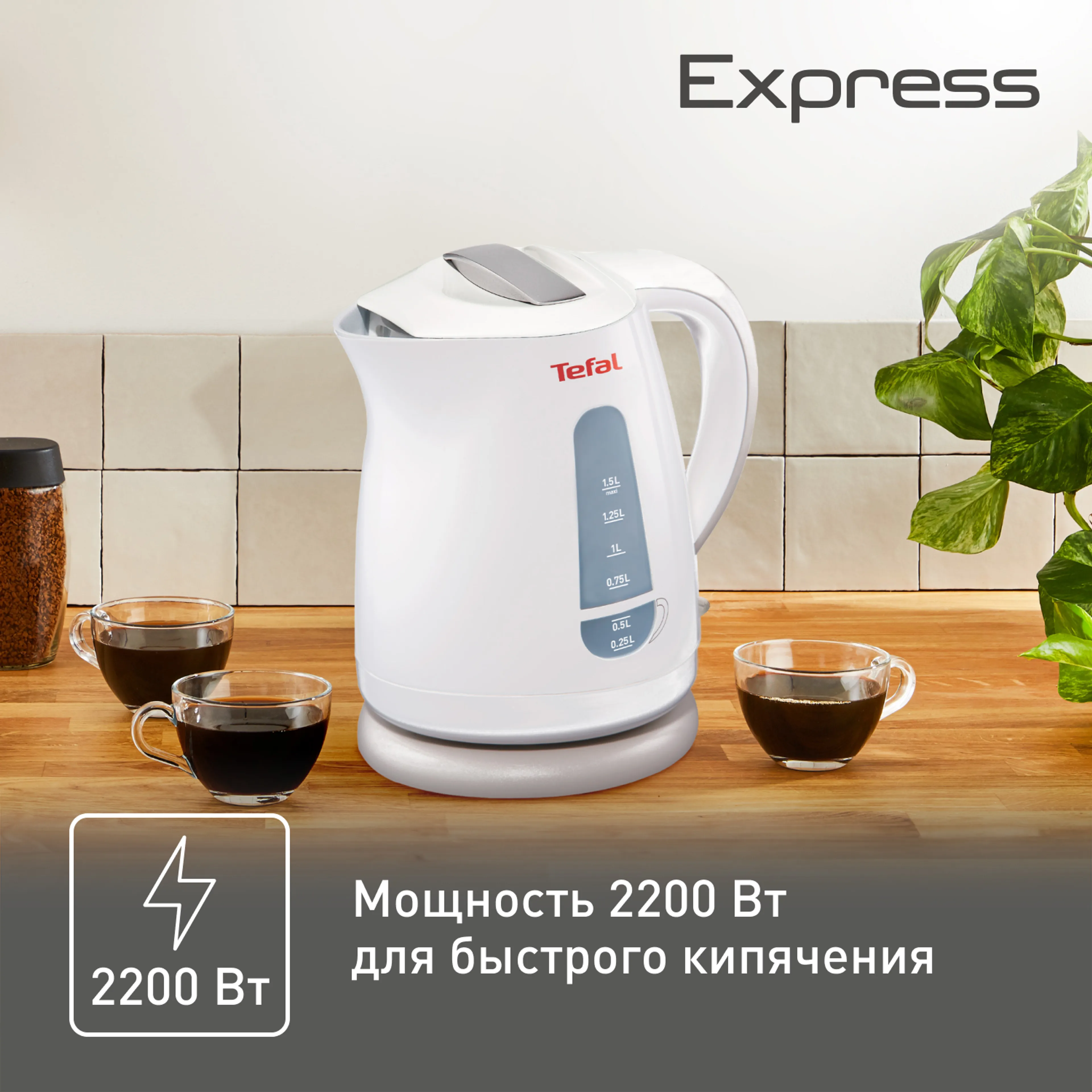 Электрический чайник Tefal Express Plastic KO29913E