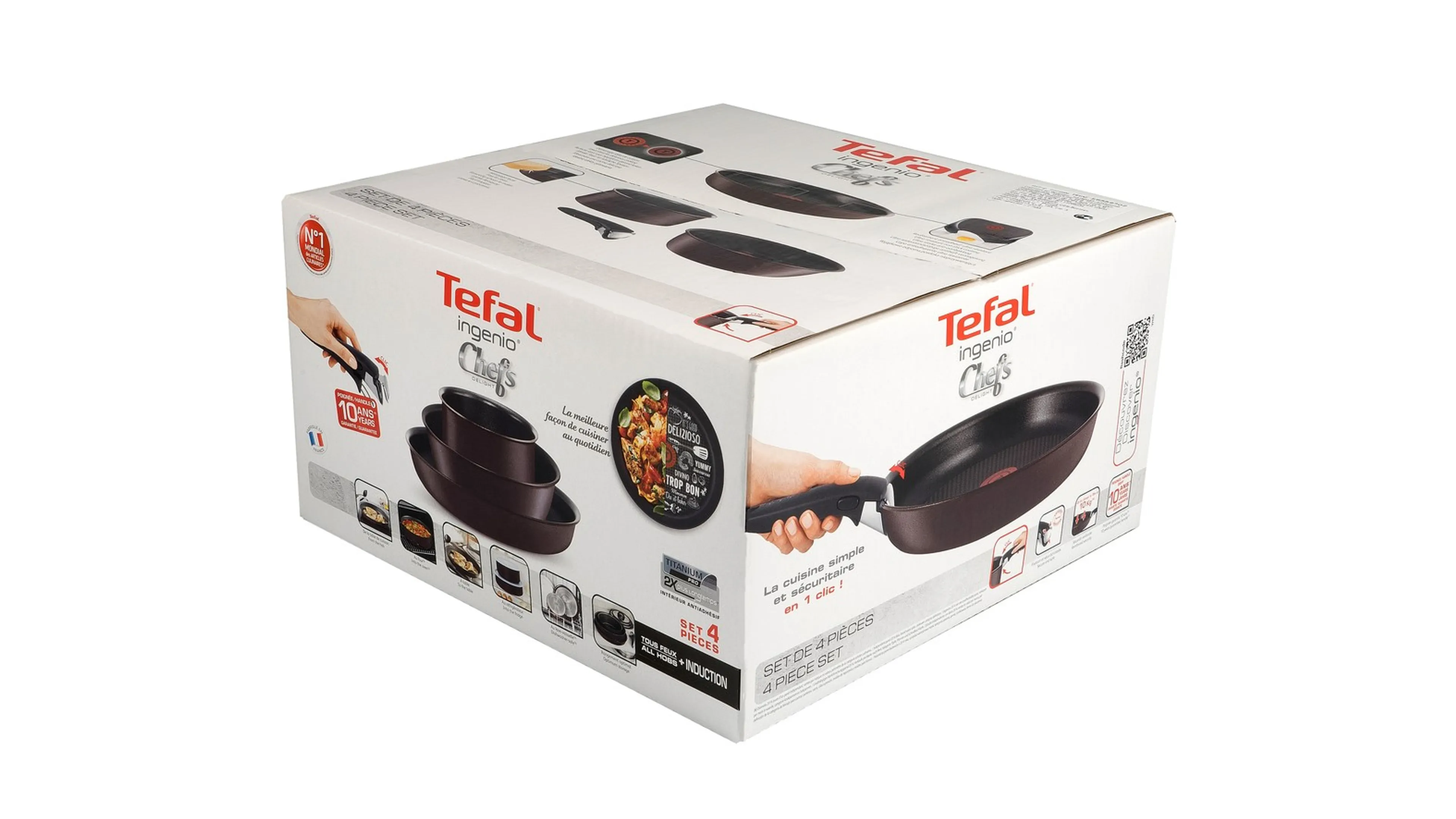Набор посуды Tefal Ingenio Chef 4 предмета 18/22/26см L6559702