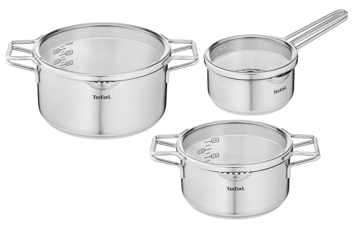 Набор посуды Tefal Nordica 6 предметов 1,4/2,9/5л 16/20/24см H852S325 фото