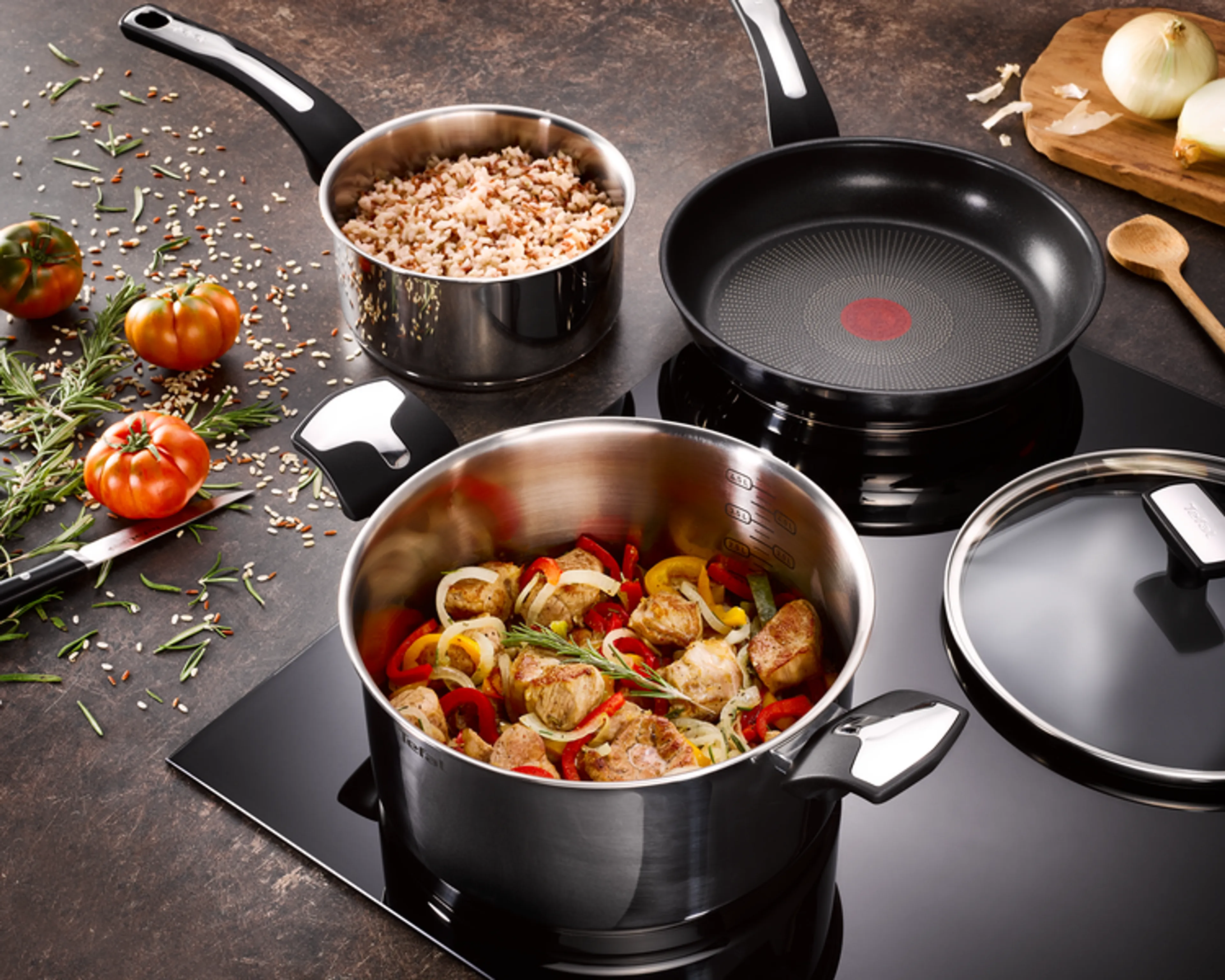 Ковш c крышкой Tefal Emotion 1л 14см E3012174