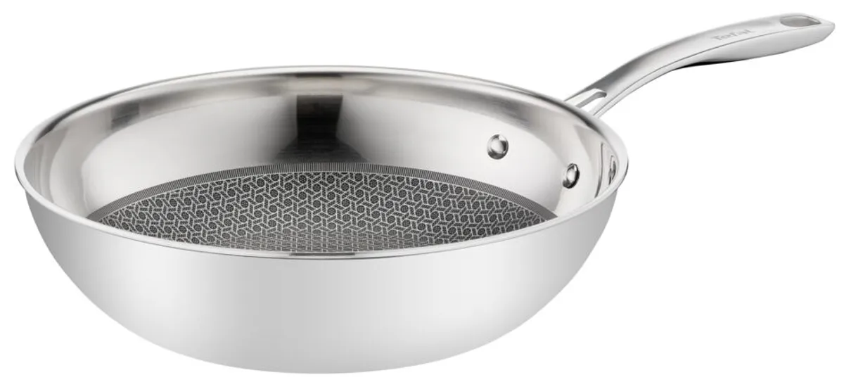 цена на Сковорода-вок с крышкой Tefal Eternal Mesh Frypan 28 см E4971634