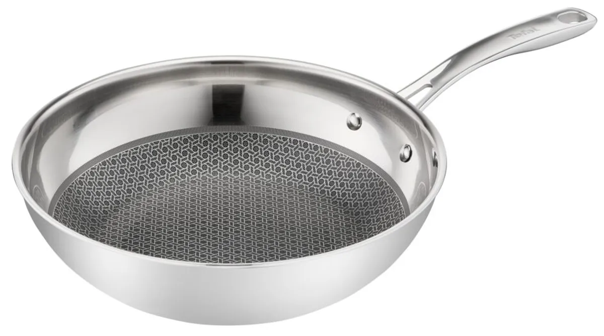 Сковорода-вок с крышкой Tefal Eternal Mesh Frypan 28 см E4971634 купить в официальном магазине
