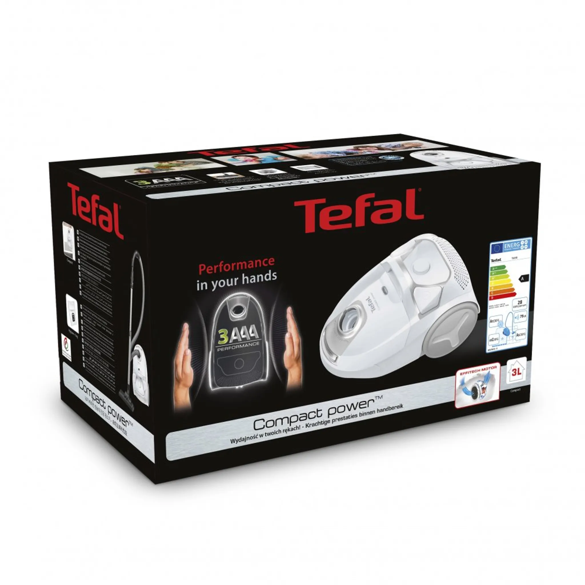 Пылесос с пылесборником Tefal Compact Power TW3927EA