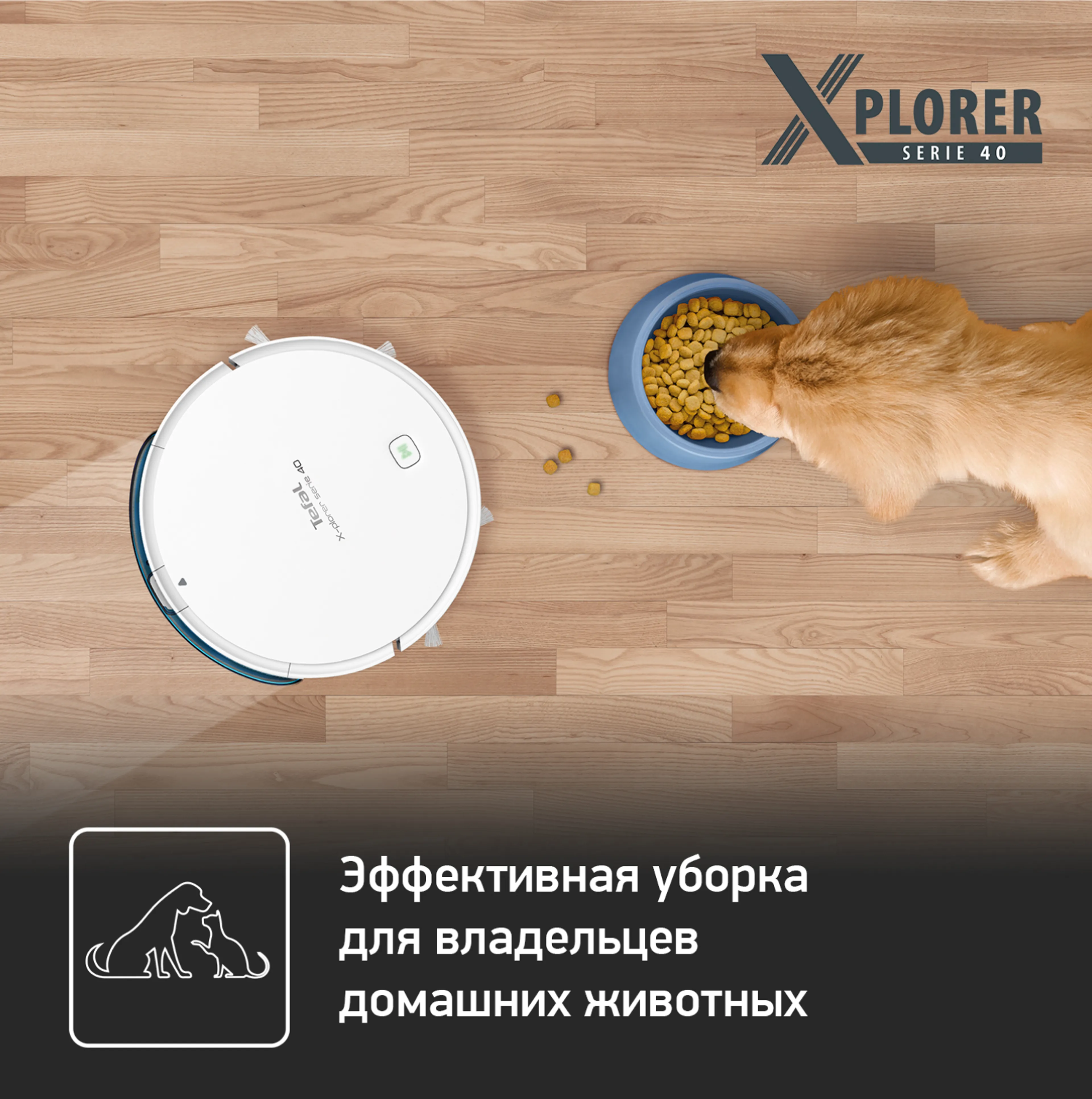 Робот-пылесос Tefal X-plorer Serie 40 RG7267WH