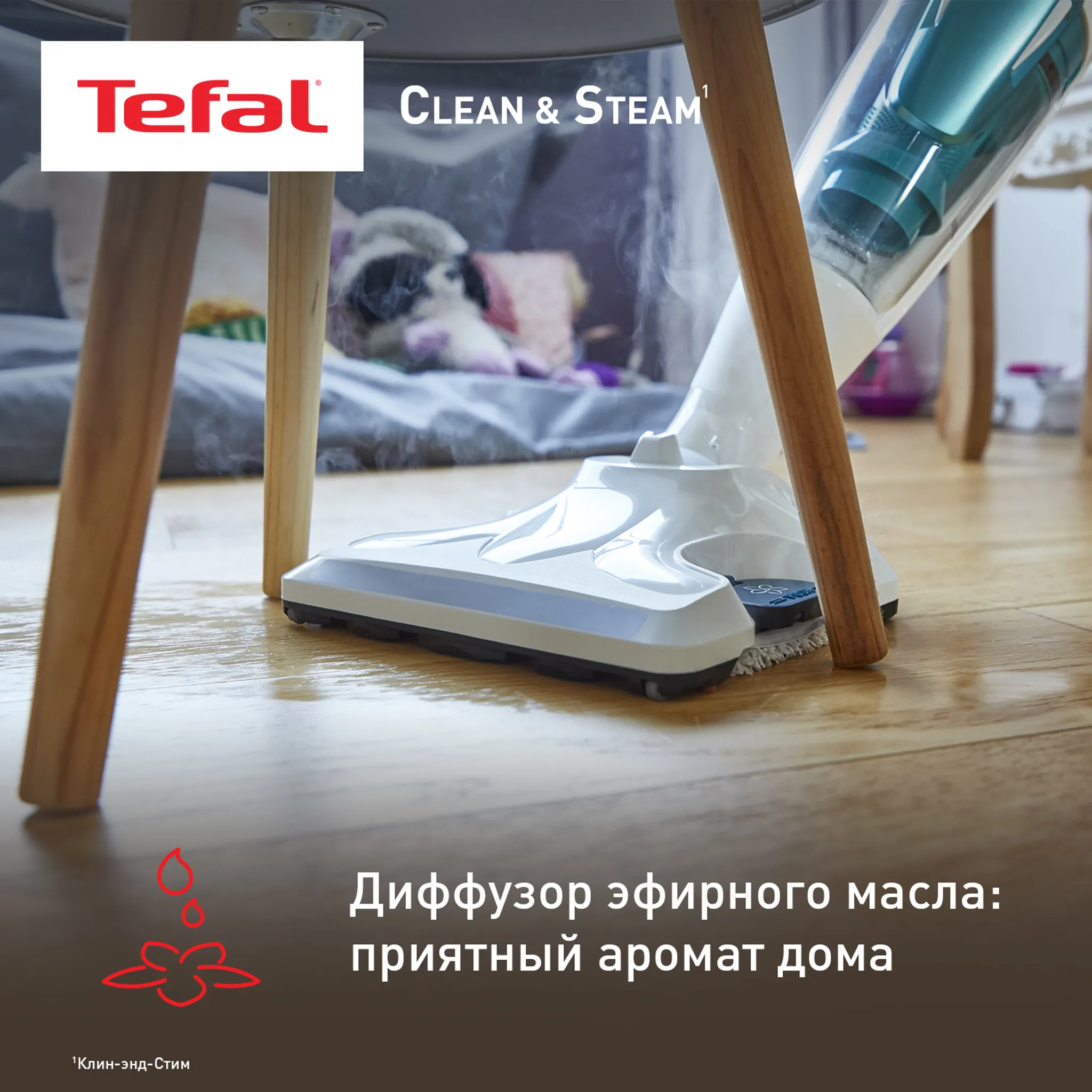 Паровой пылесос Tefal Clean & Steam Revolution VP7777WH