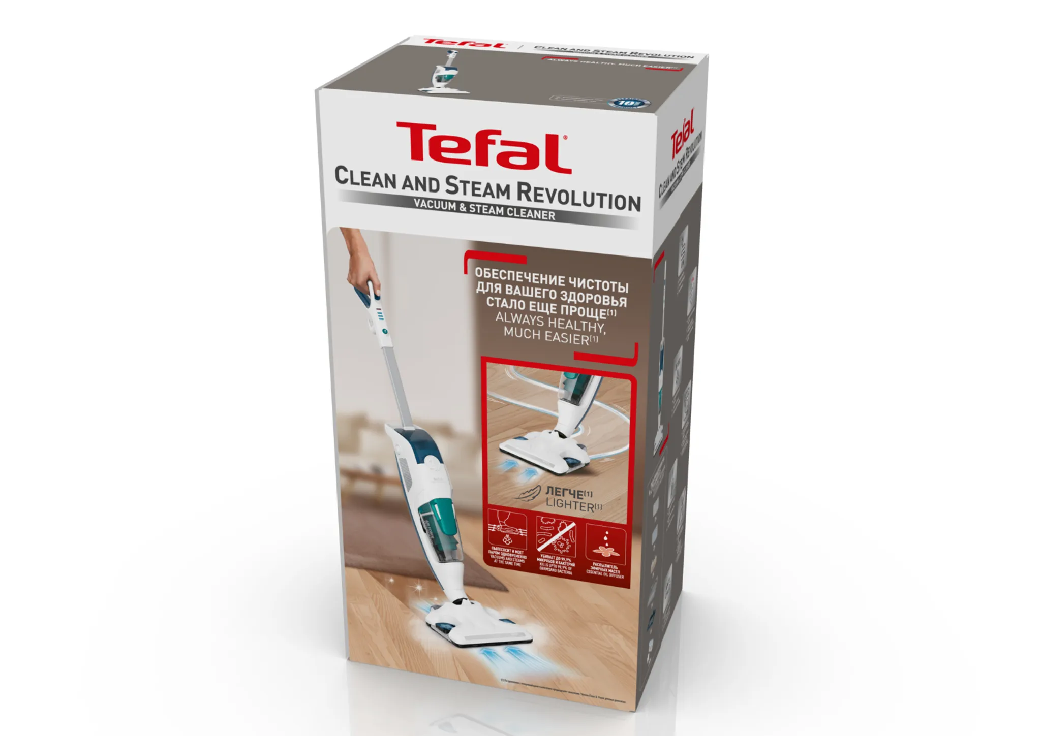 Паровой пылесос Tefal Clean & Steam Revolution VP7777WH