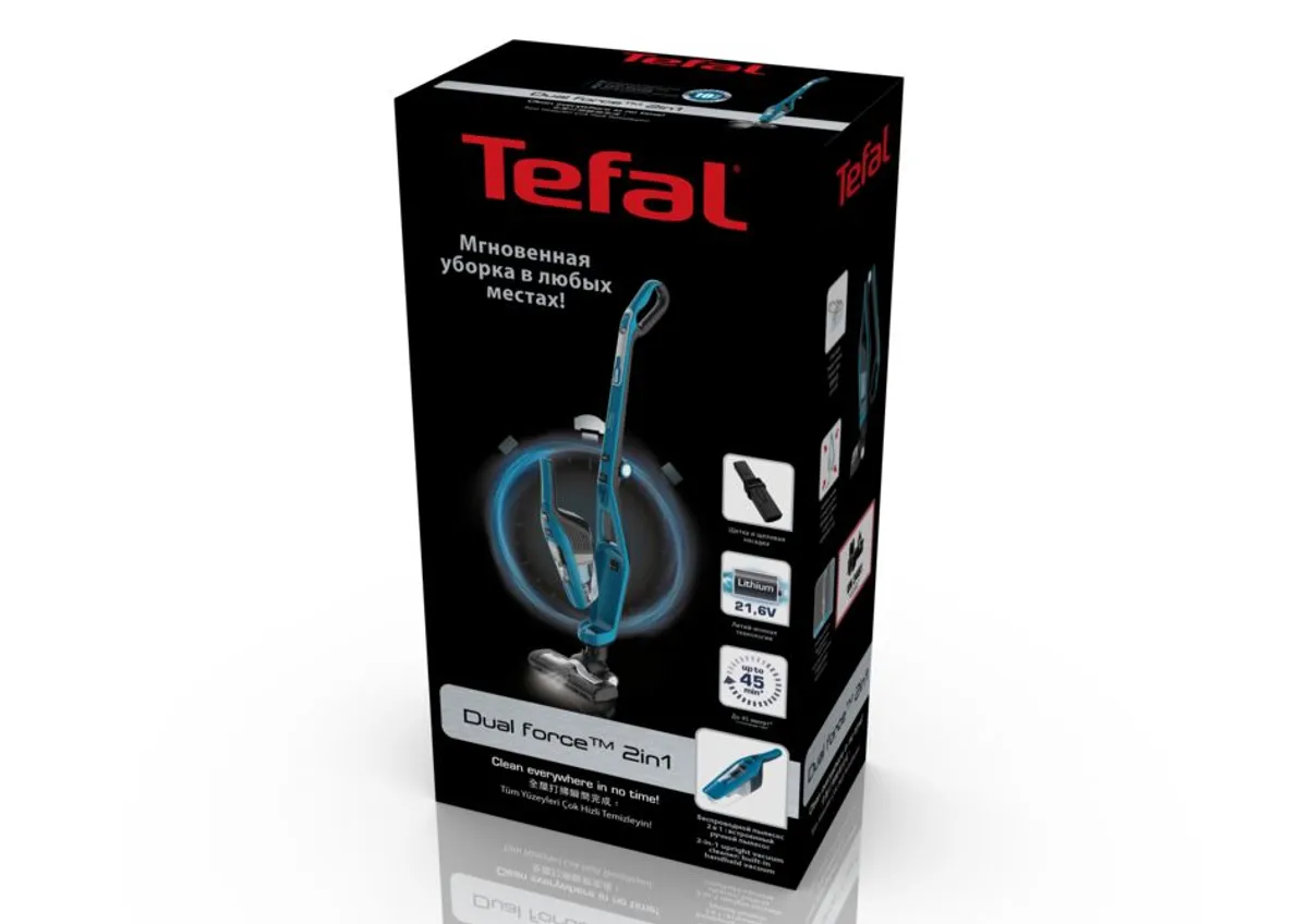 Беспроводной пылесос Tefal Dual Force 2 в 1 TY6751WO