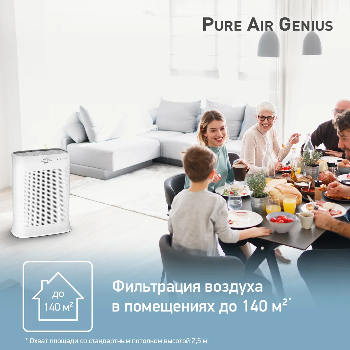 Очиститель воздуха Tefal Pure Air Genius PT3080F0