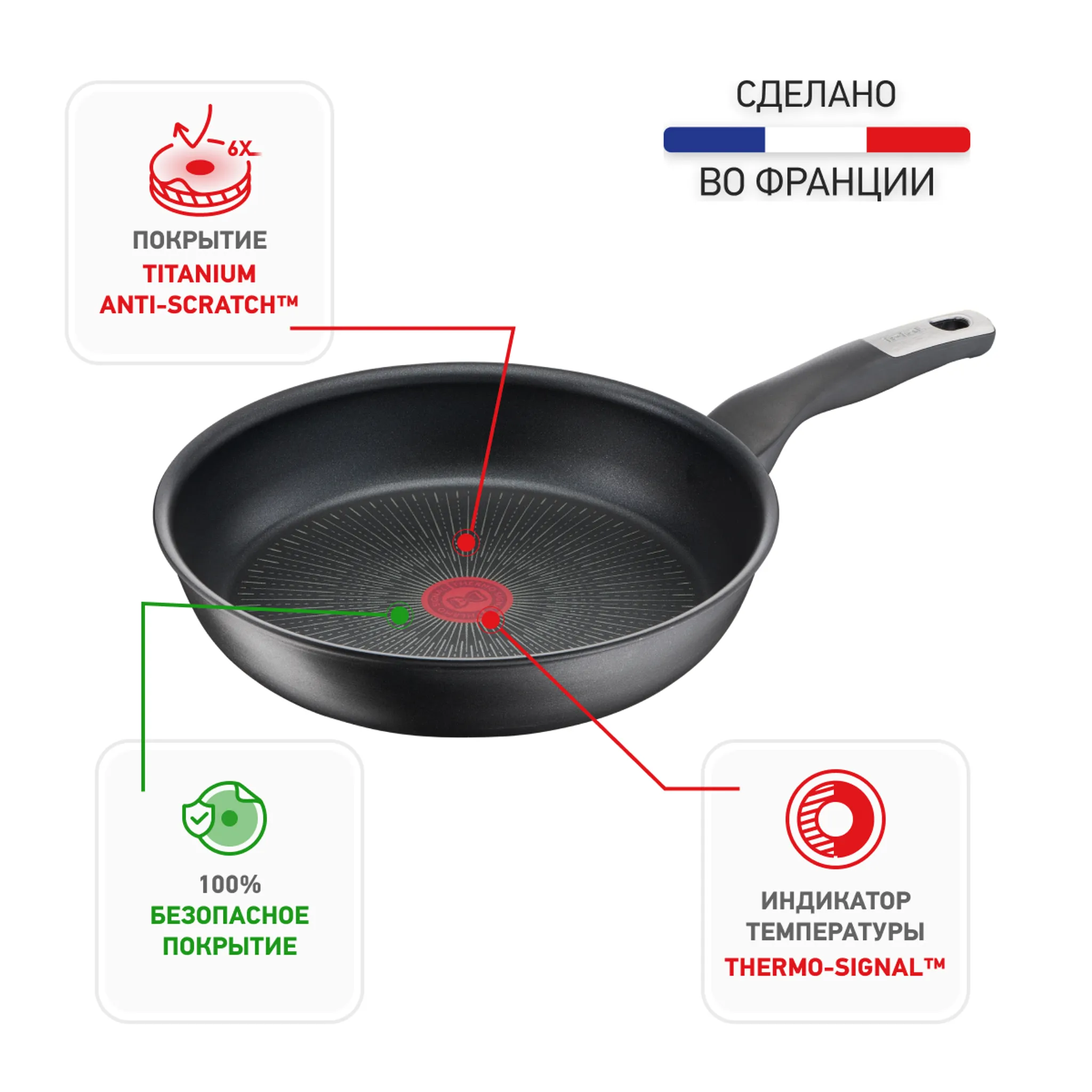 Индукционная сковорода Tefal Unlimited 26 см G2550572