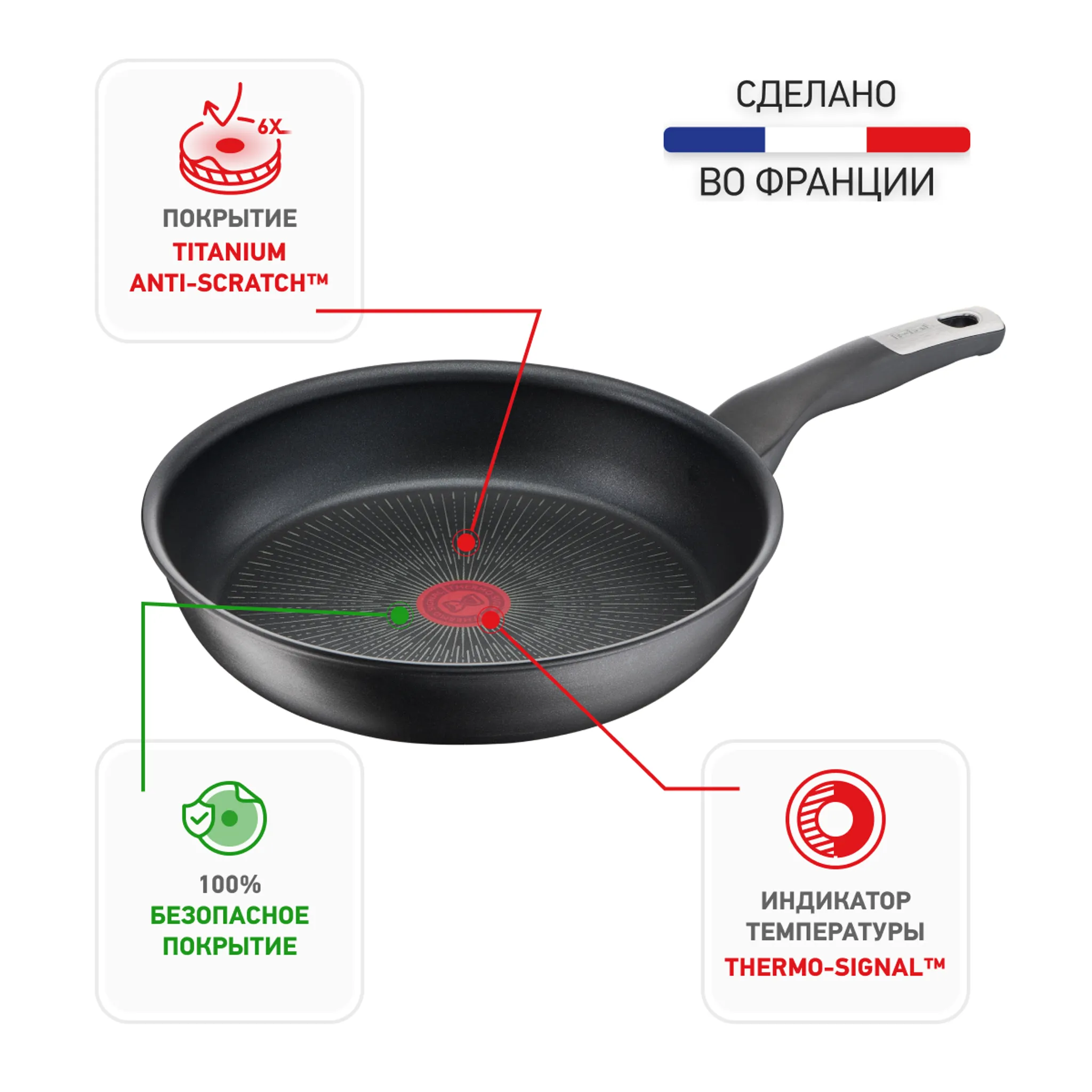 Индукционная сковорода Tefal Unlimited 28 см G2550672