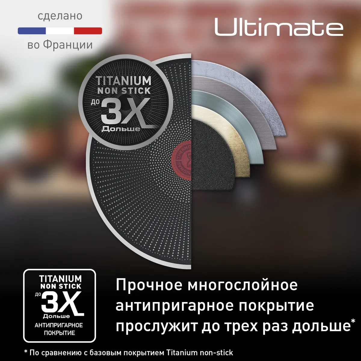 Набор сковород Tefal Ultimate 2 предмета 22/28 см G2689072