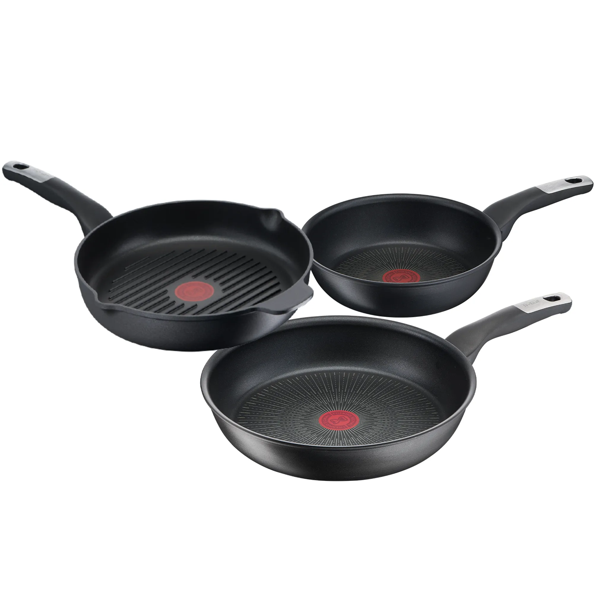 Набор индукционной посуды Tefal Unlimited S 3 предмета 22/26/26см