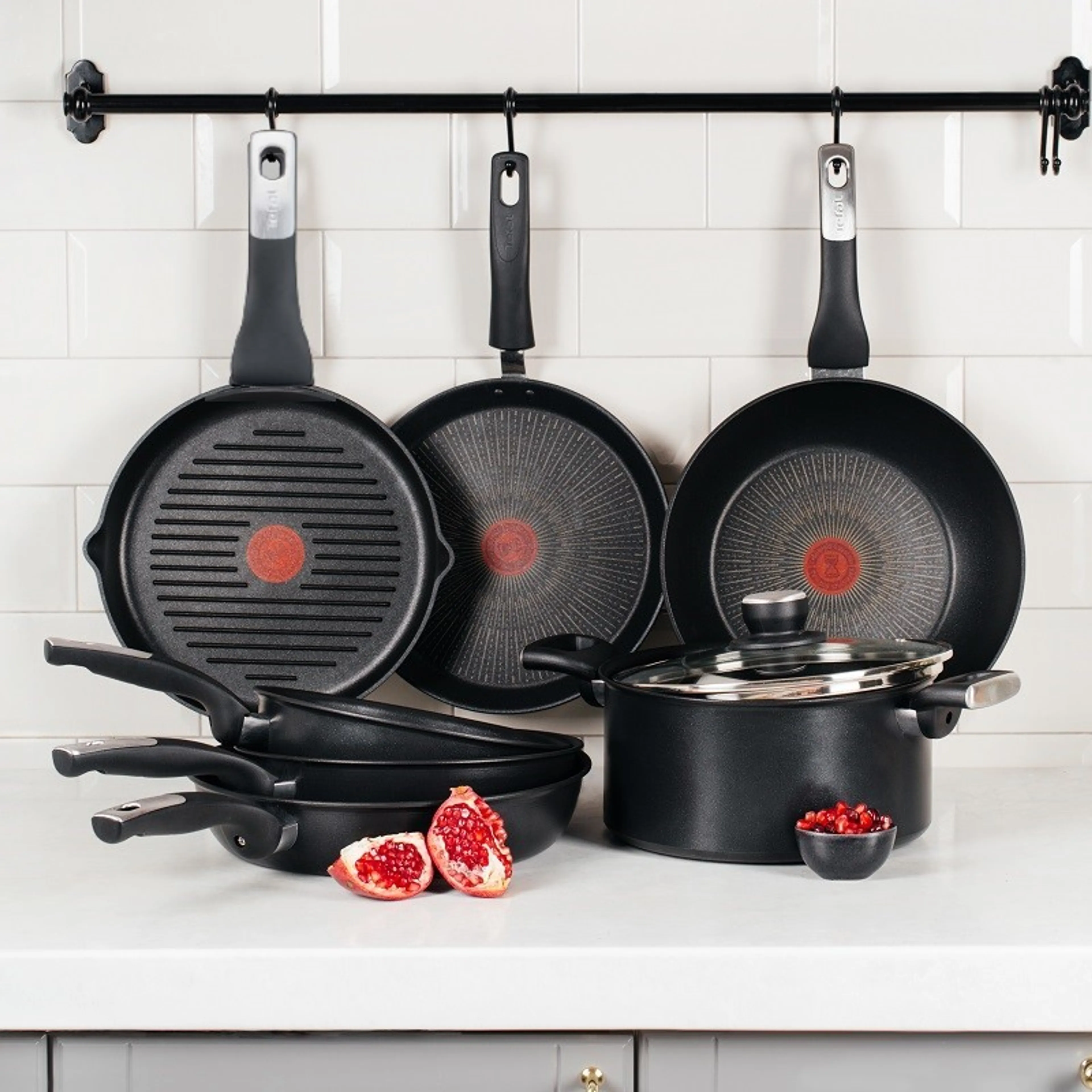 цена на Набор посуды Tefal Unlimited L 10 предметов 20/24/25/26/26/28/28см 5,2л