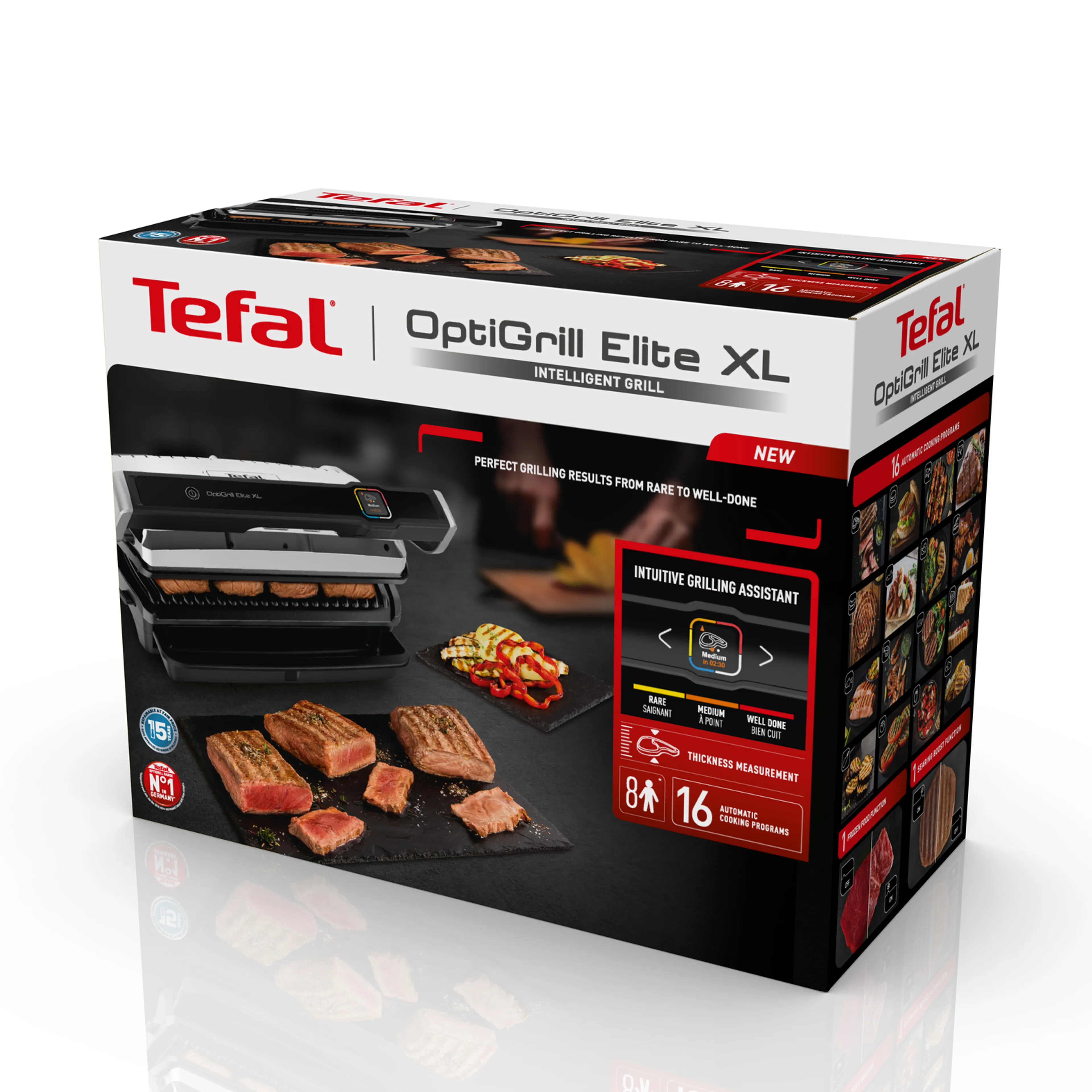 Умный электрогриль Tefal Optigrill Elite XL GC760D30