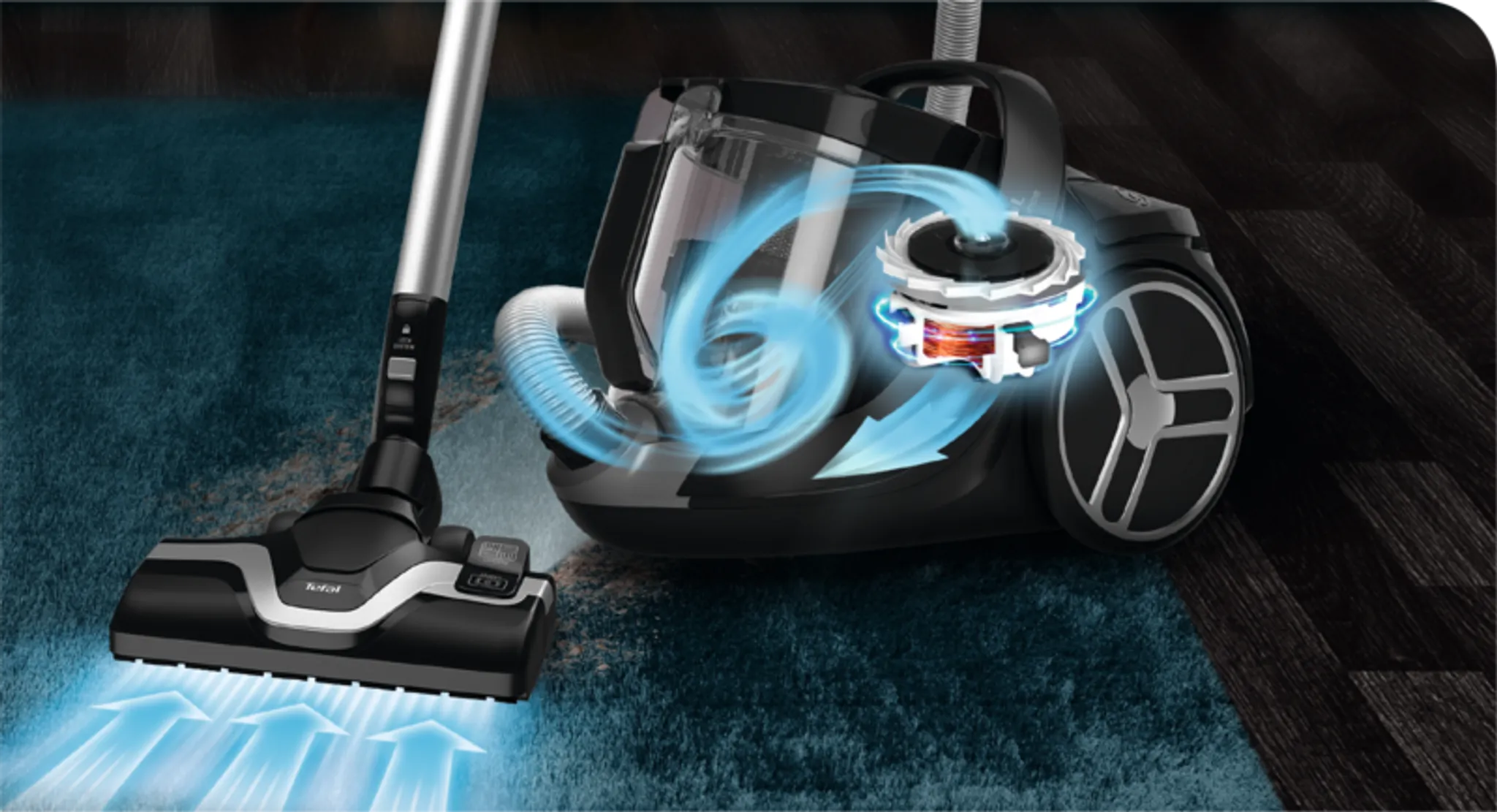 Пылесос с контейнером Tefal Silence Force Cyclonic TW7253EA