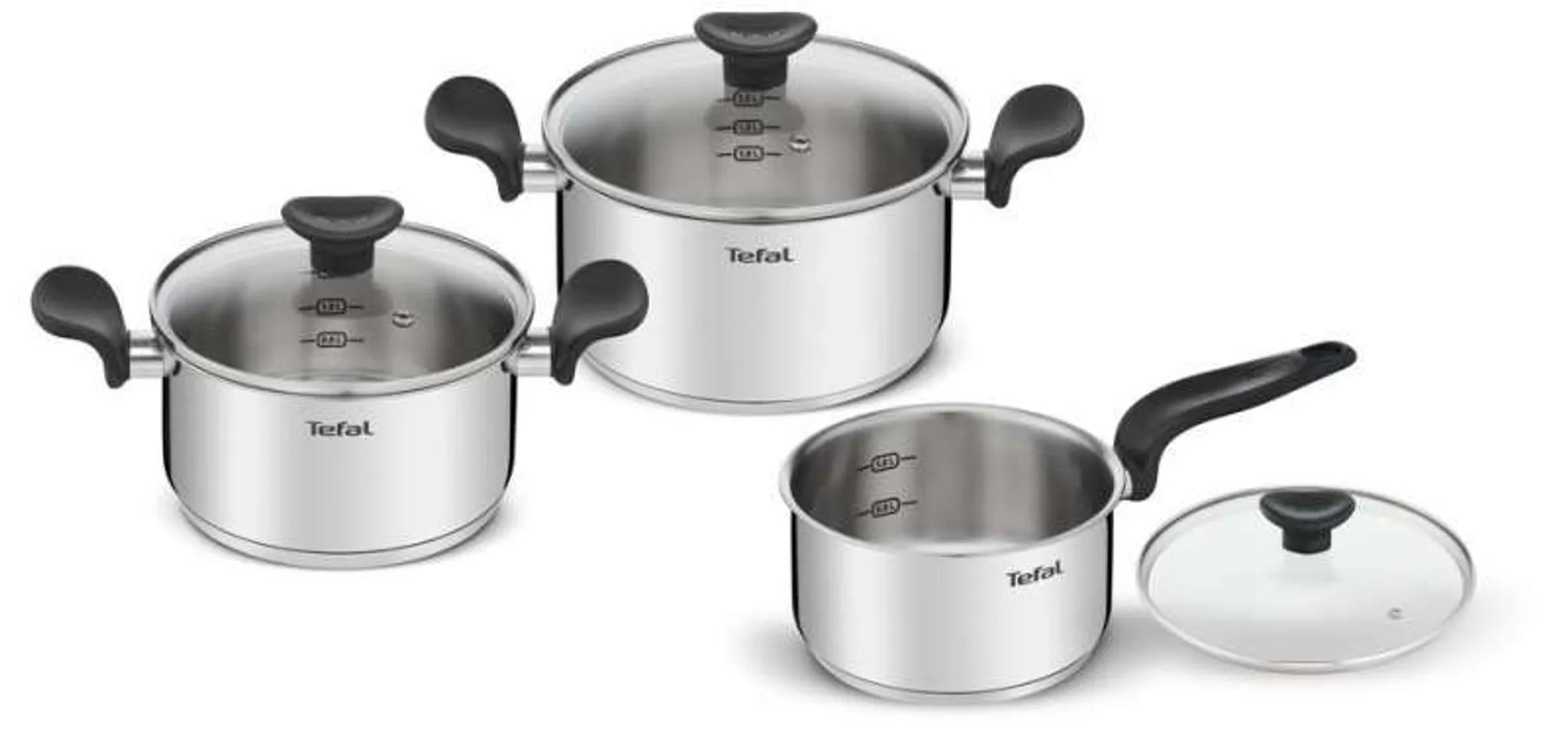Набор посуды Tefal PRIMARY 6 предметов 16/18/20 см E308S674 фото