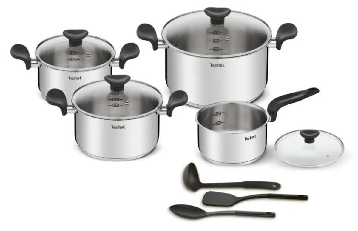Набор посуды Tefal PRIMARY 11 предметов 16/18/20/24 см E308SB74 фото