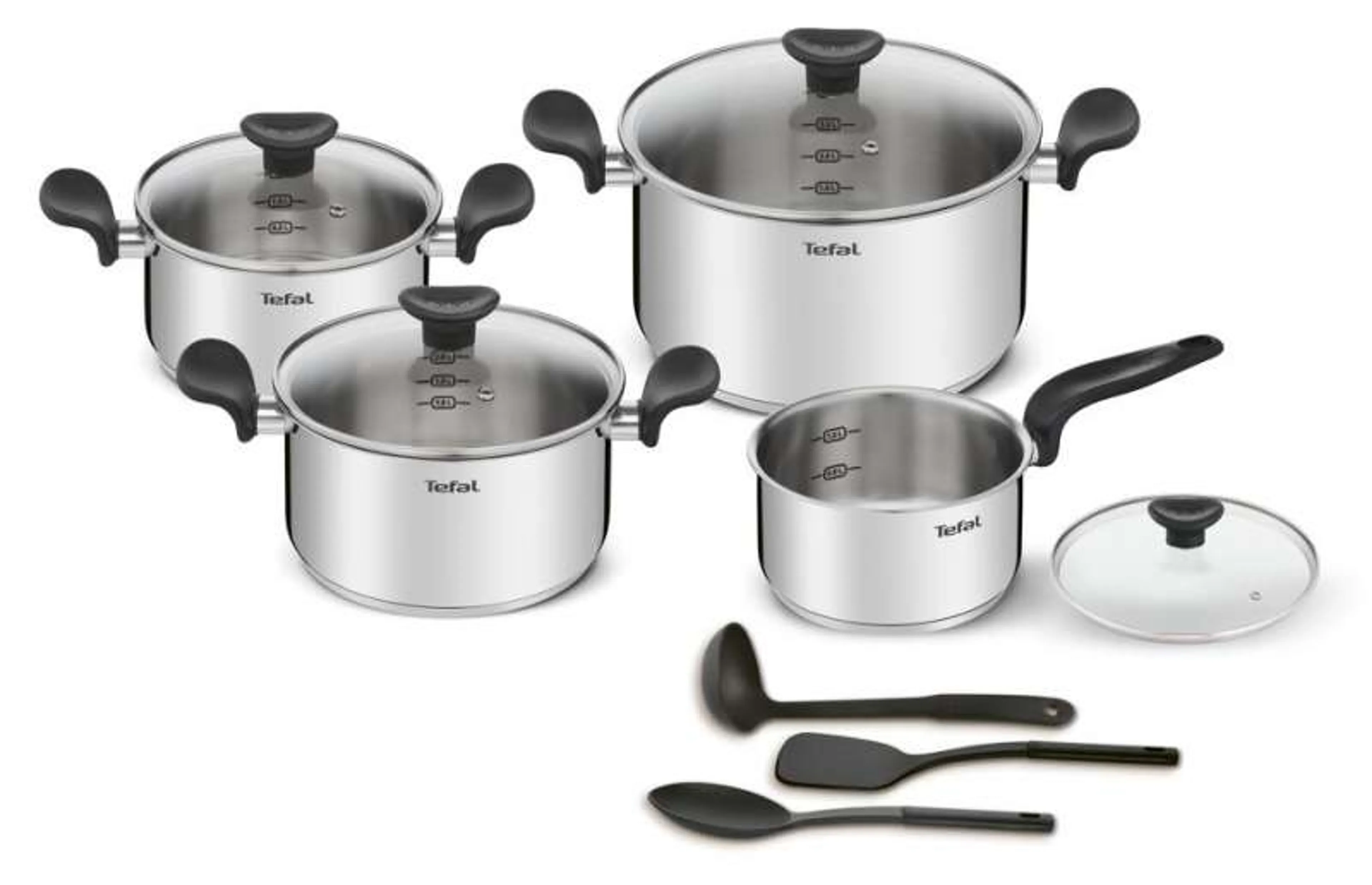 Набор посуды Tefal PRIMARY 11 предметов 16/18/20/24 см E308SB74 фото
