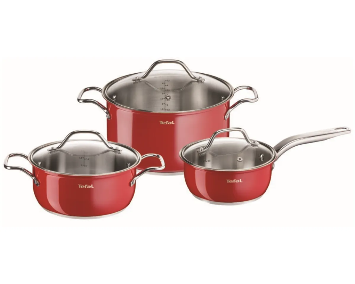Набор посуды Tefal Intuition Colors 6 предметов 1,2/2,5/4,5л 16/20/24см B903S374 фото
