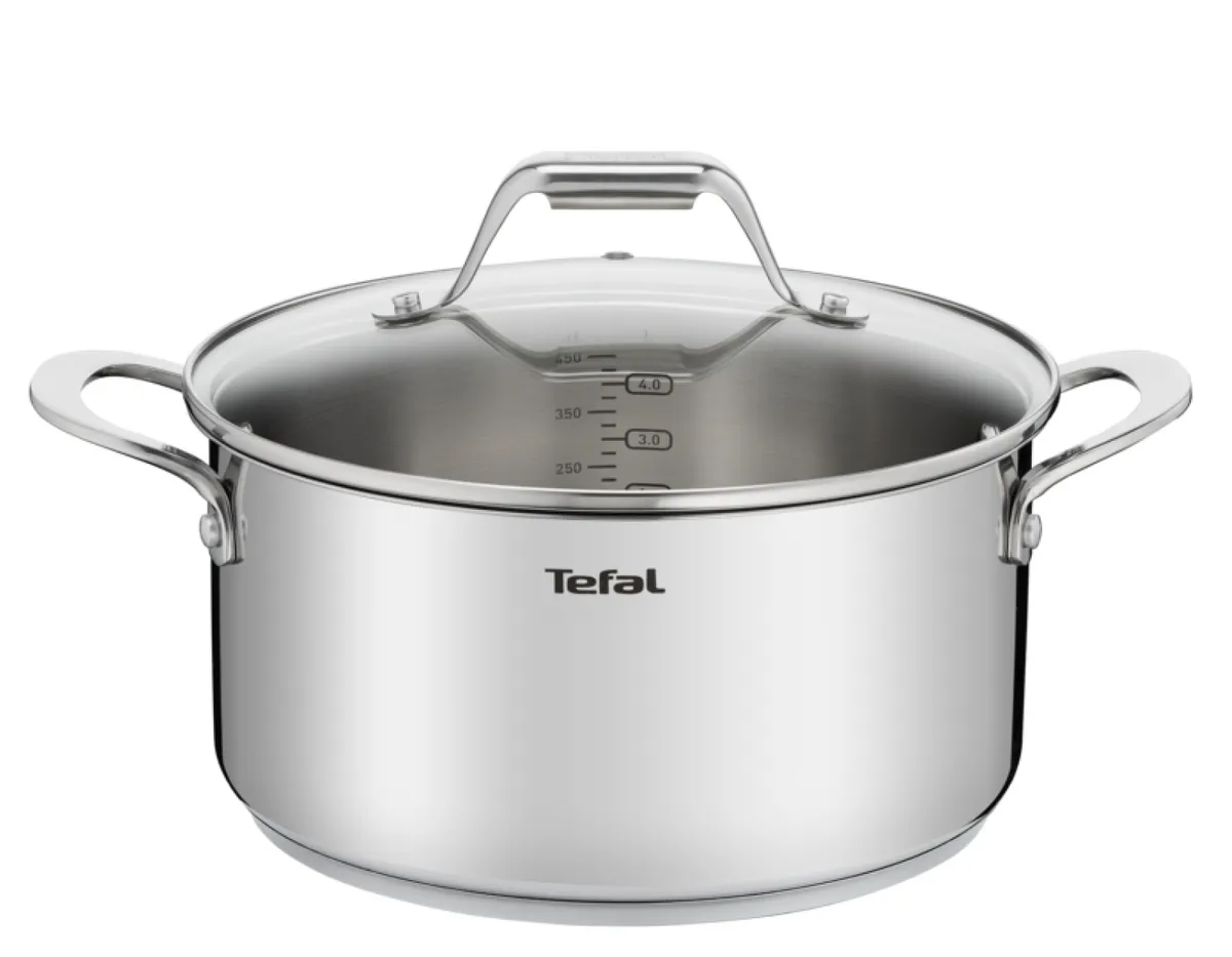 Кастрюля с крышкой 24 см, 5,2 л Tefal Emotion H8114674 фото