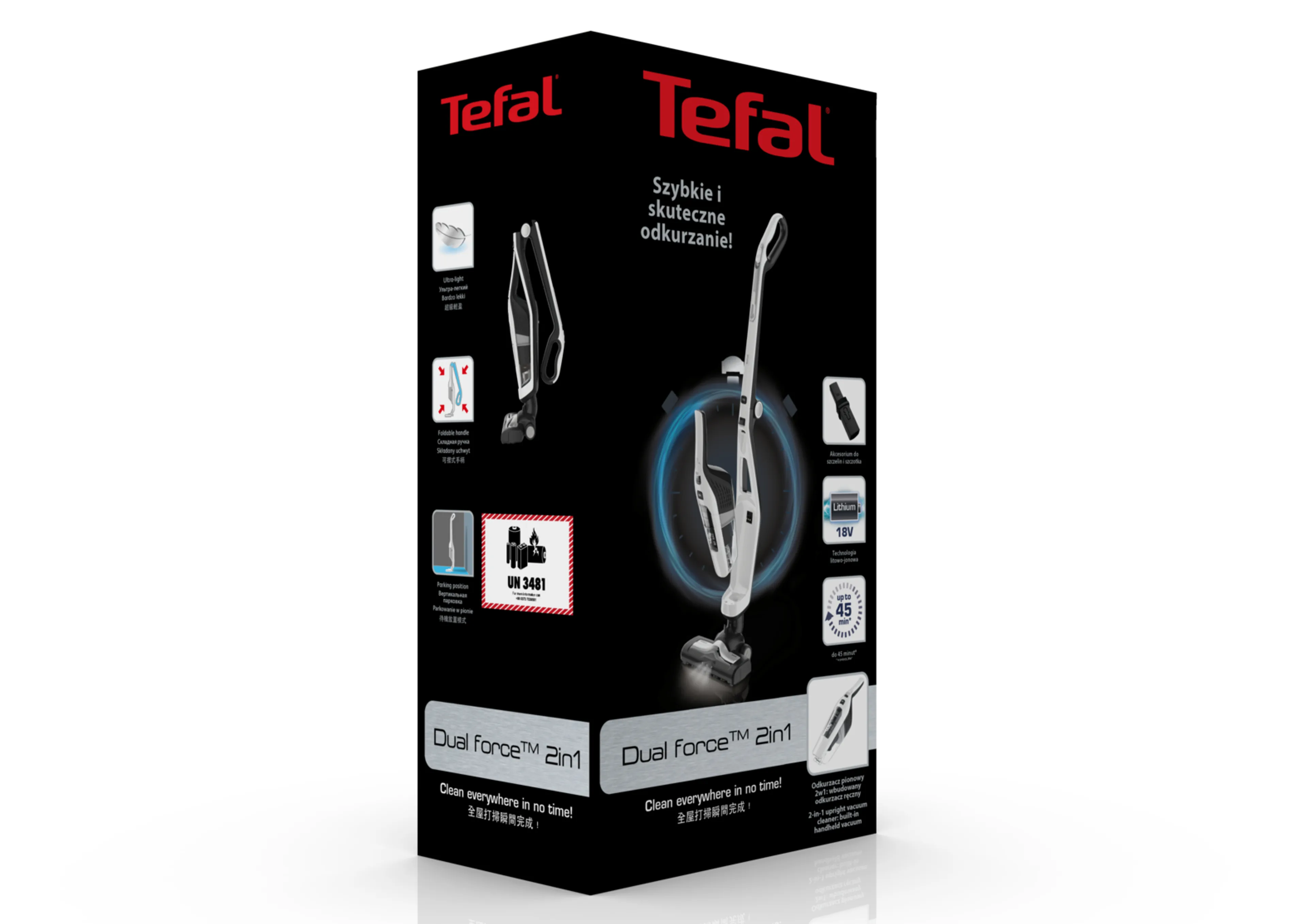 Беспроводной пылесос Tefal Dual Force TY6737WH