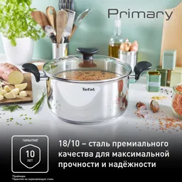 Кастрюля с крышкой Tefal Primary 18 см 2,1 л E3084374