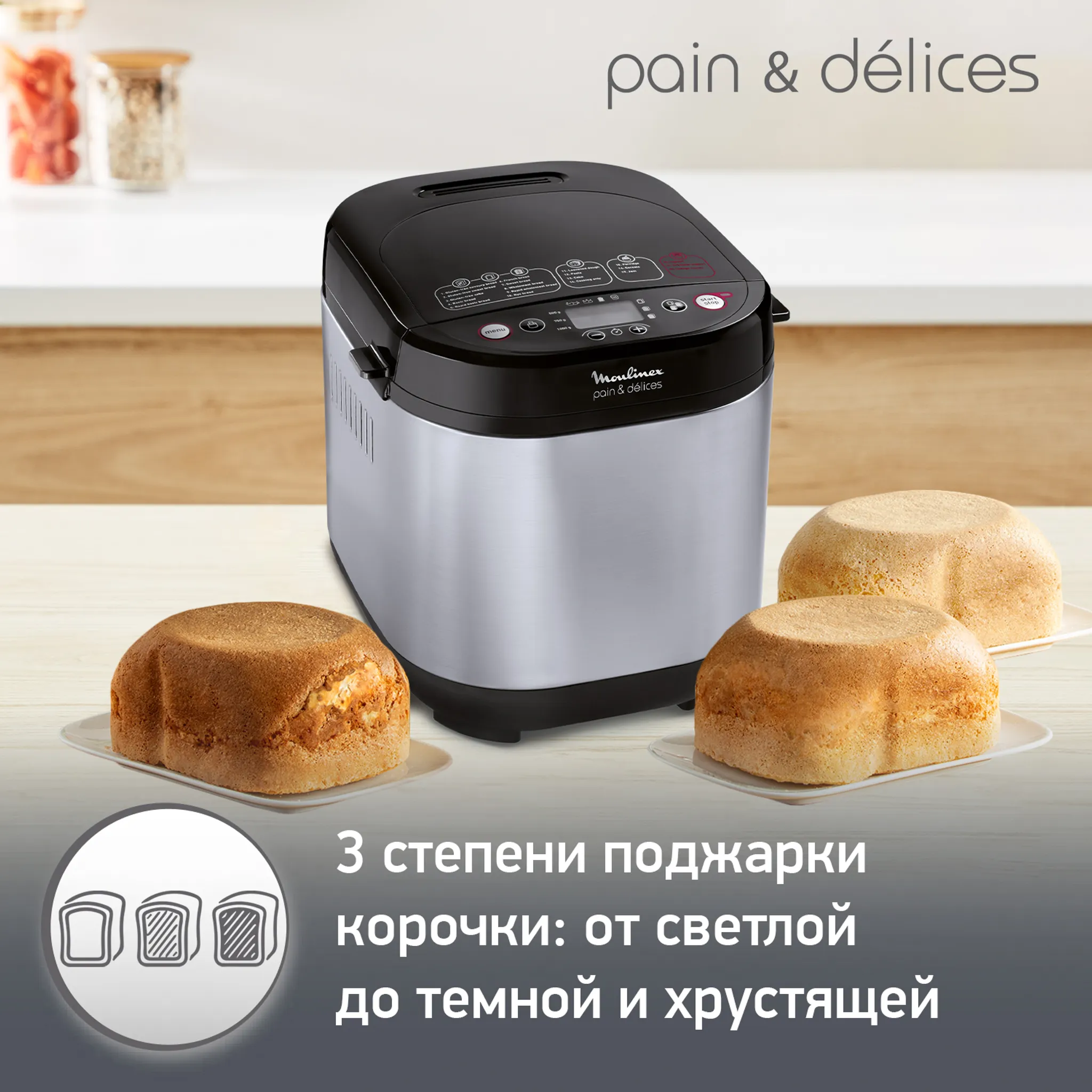 Хлебопечка Moulinex Pain&Delices