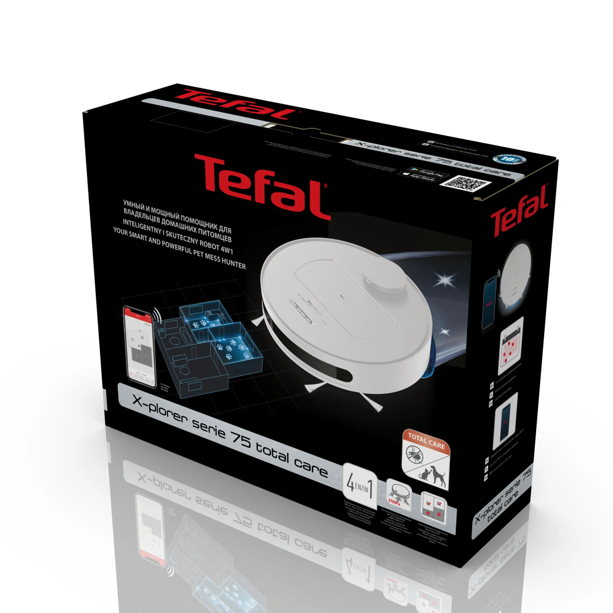 Робот-пылесос Tefal X-plorer Serie 75 RG7687WH